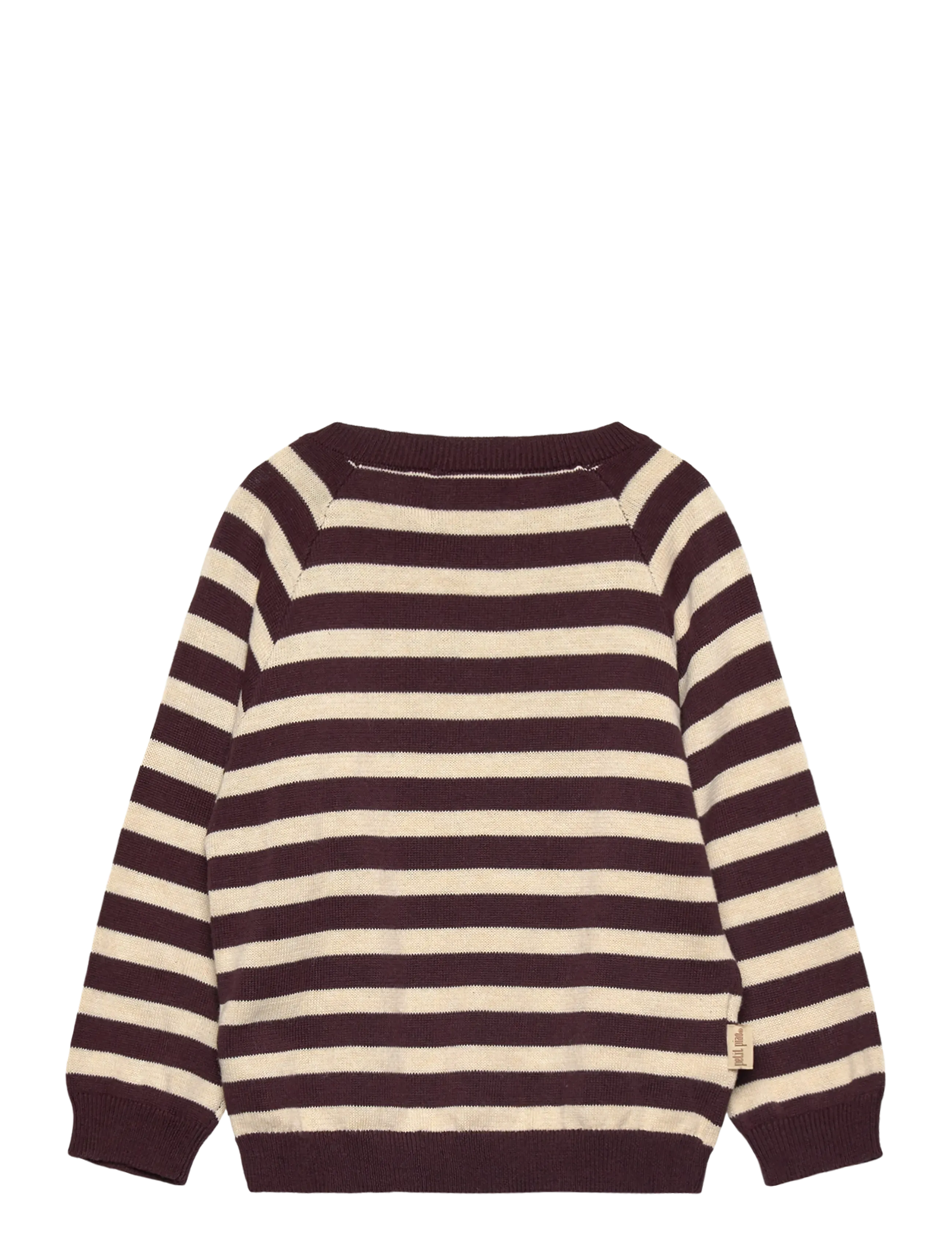 Petit Piao - ppDos Fold Over Knit - off white/brown - 1