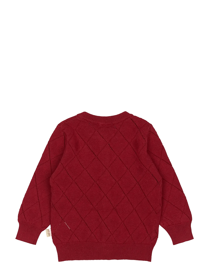 Petit Piao - ppDanna Cardigan Knit - koftor - biking red - 1