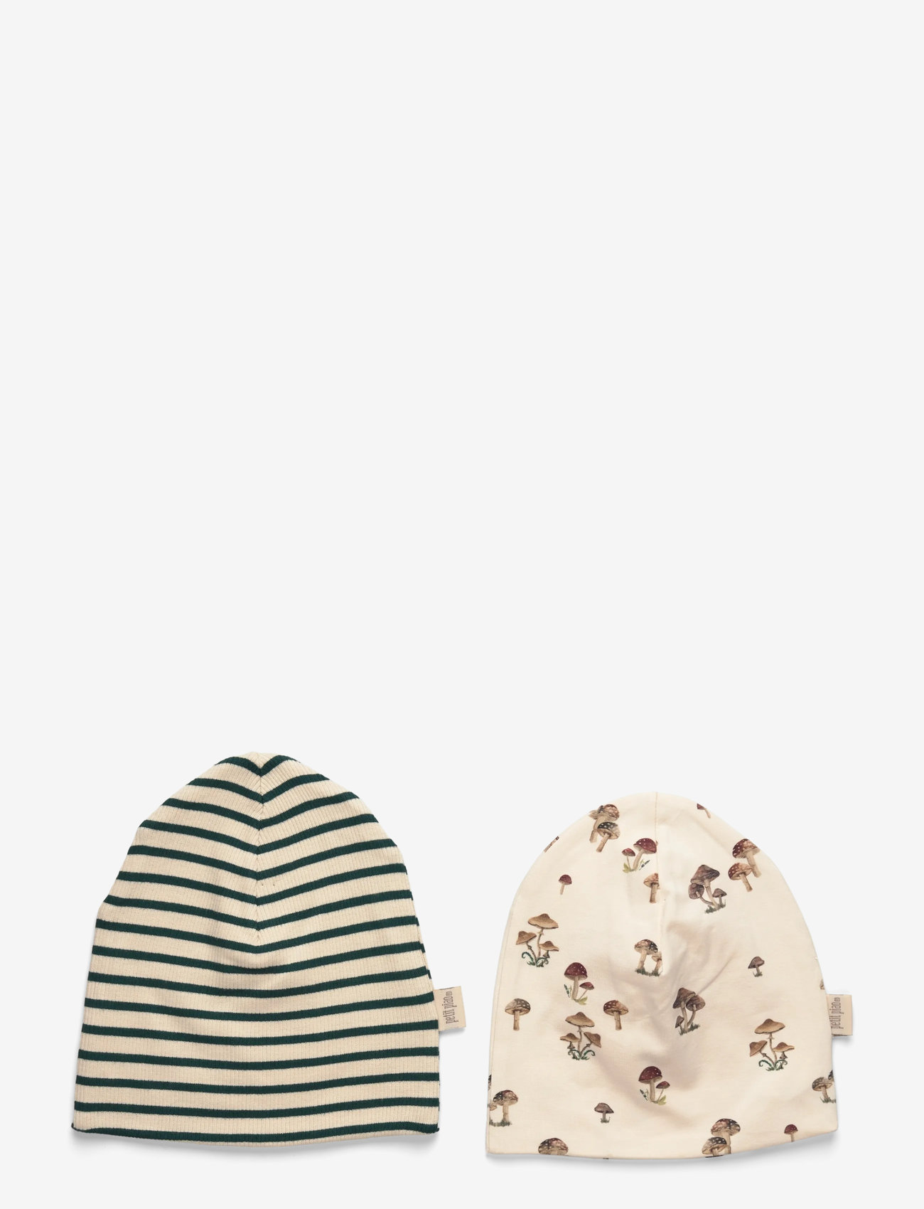 Petit Piao - Beanie Hat 2 Pack - babymützen - fungie - 1