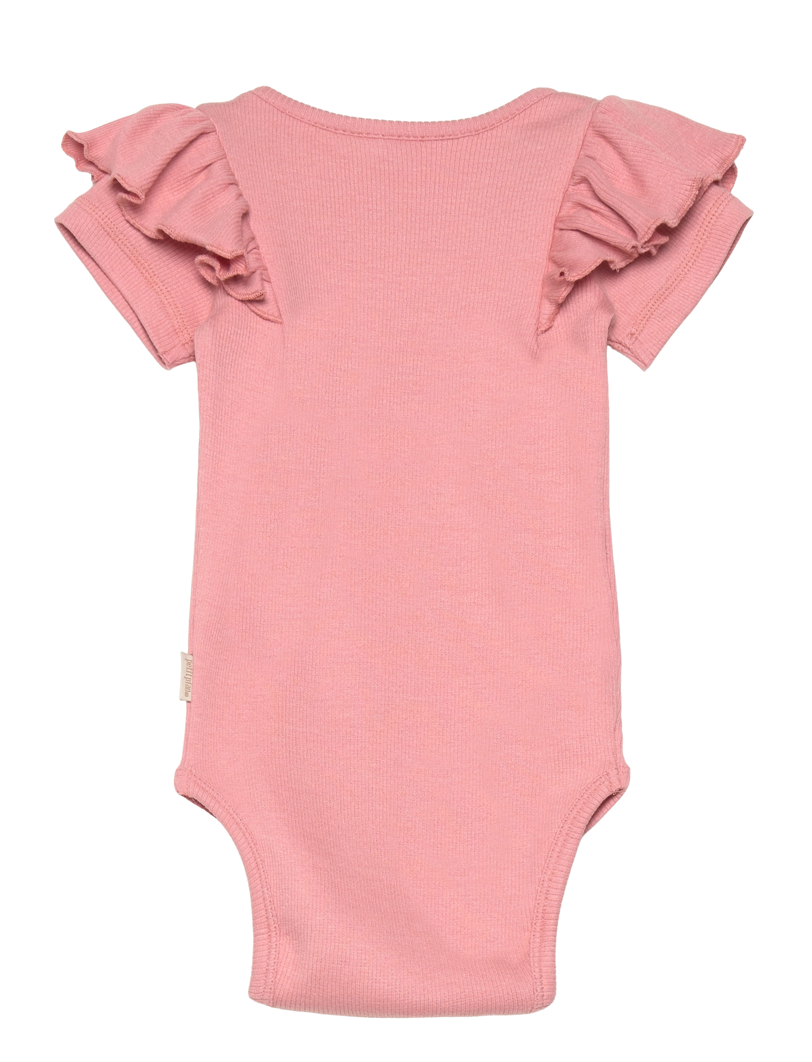 Petit Piao - Body S/S Modal Frill - sea shell pink - 1