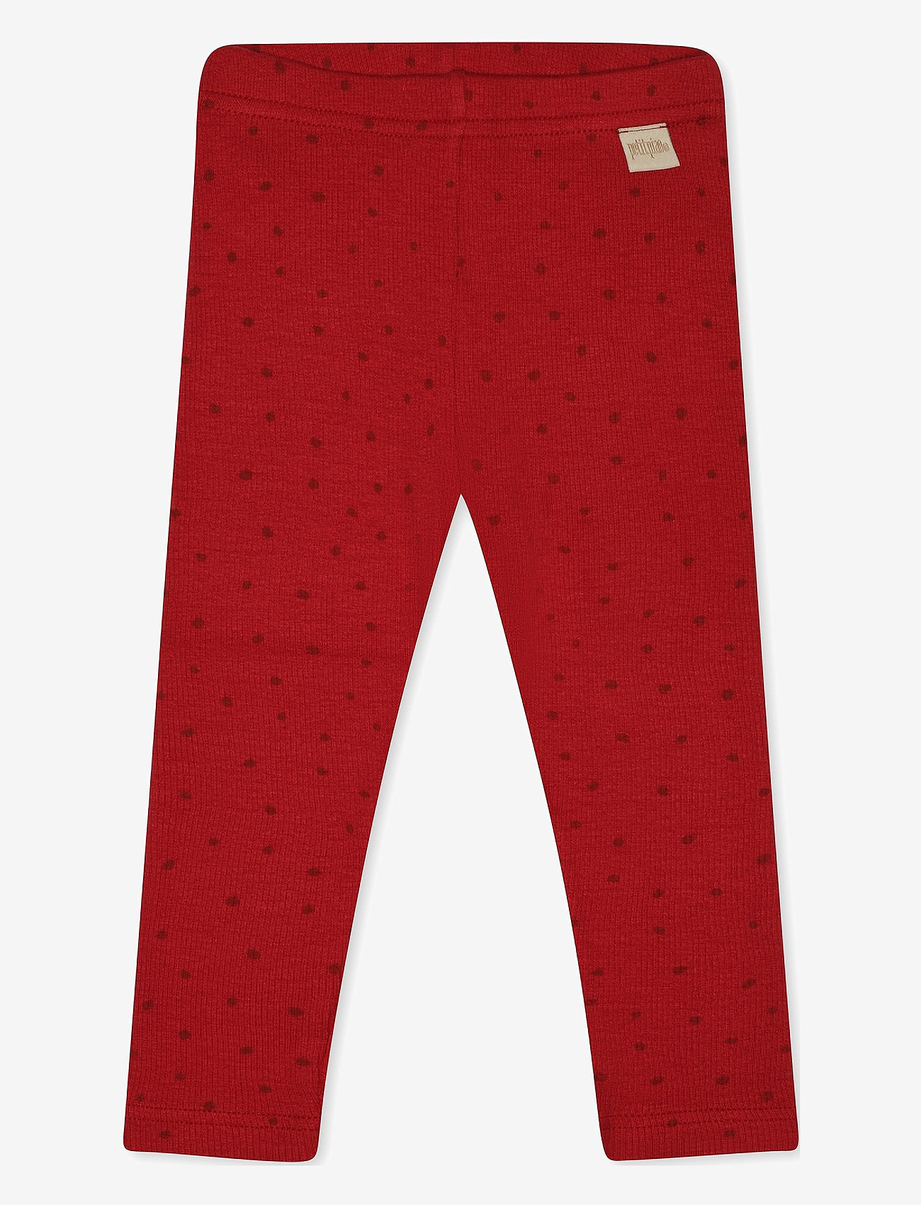 Petit Piao - Legging Modal Dot - chili pepper dot - 2
