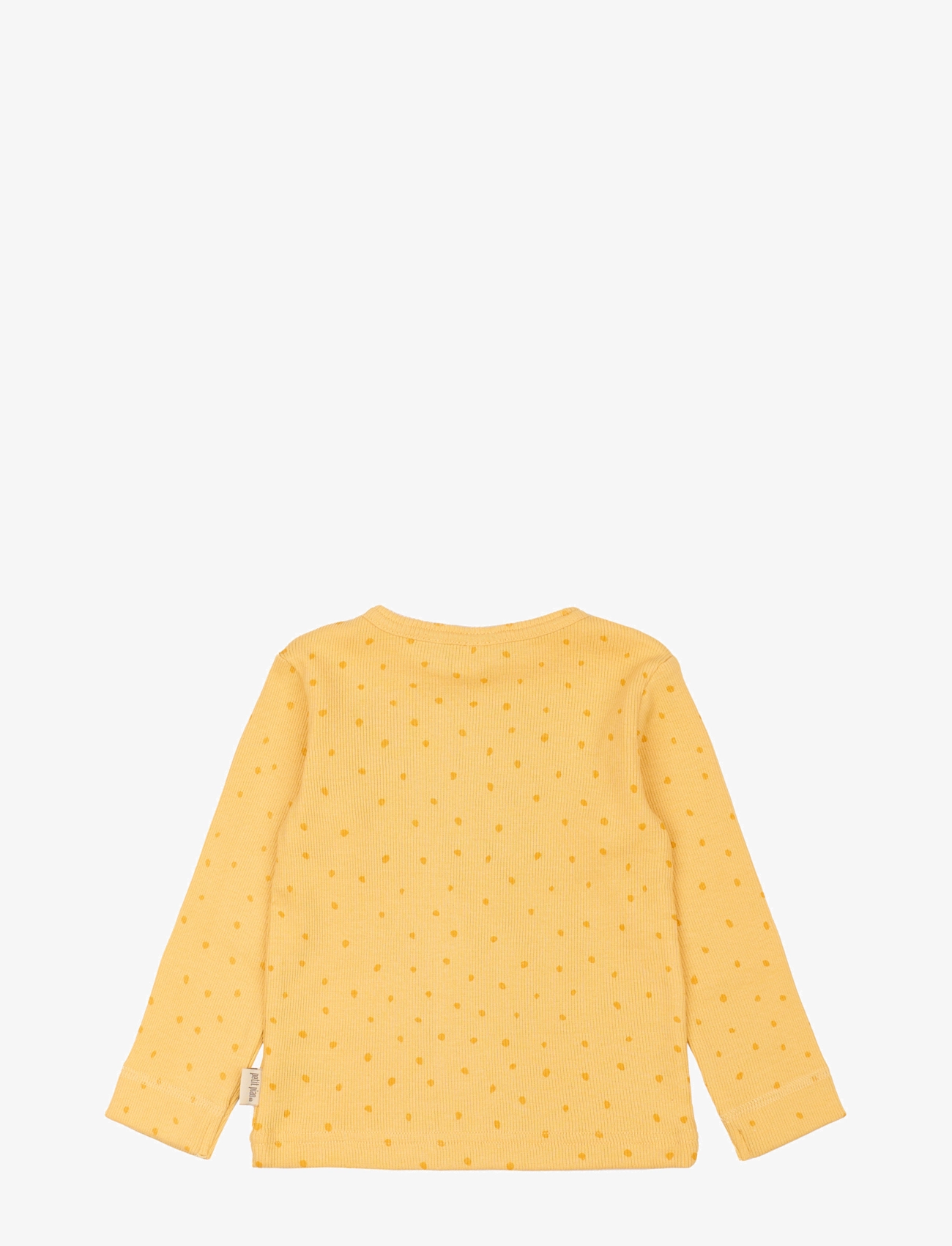 Petit Piao - T-shirt L/S Modal Dot - yellow sun - 1