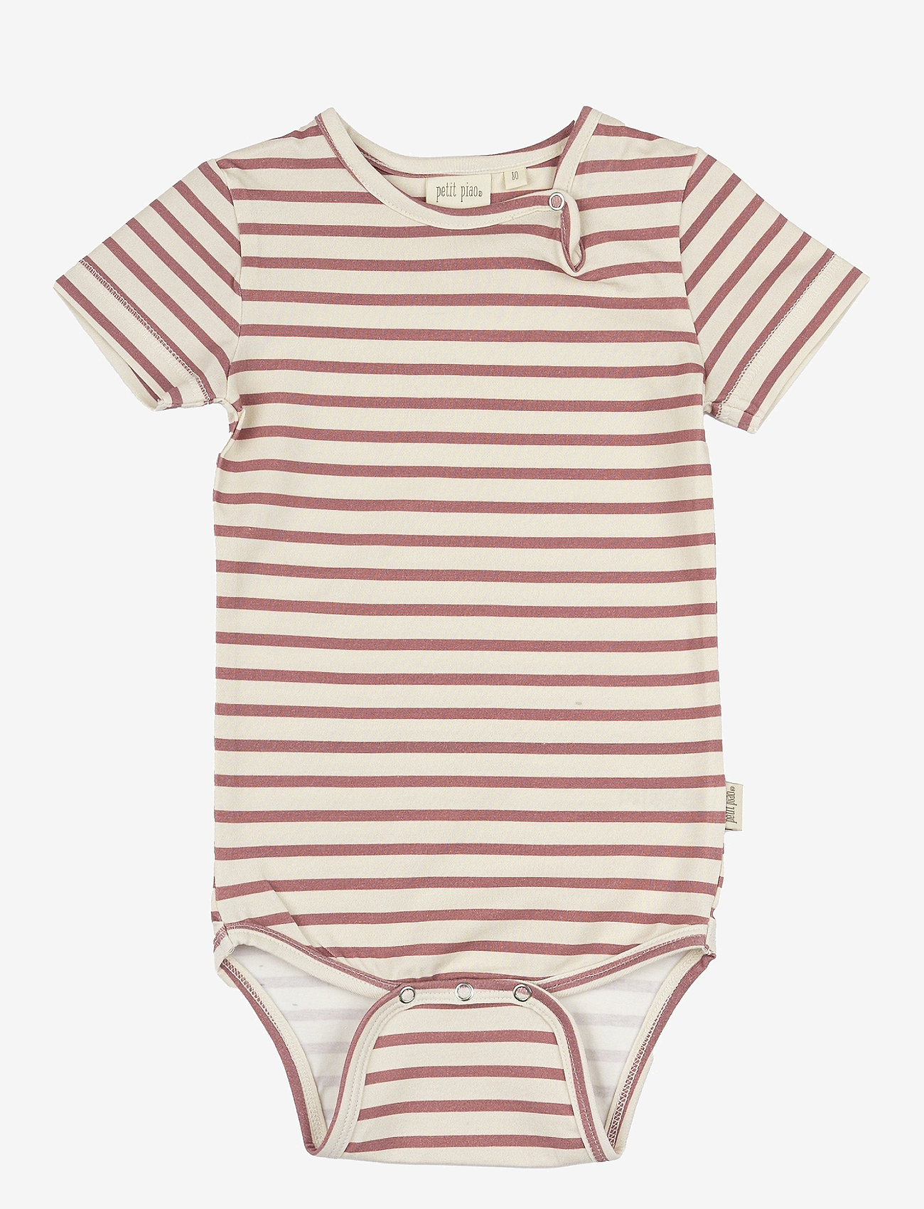 Petit Piao - Body S/S Sum Printed - kortærmede bodyer - withered rose - 1