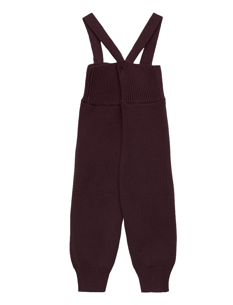 Petit Piao - ppDag High Strap Pants Knit - dungarees - coffee bean - 1