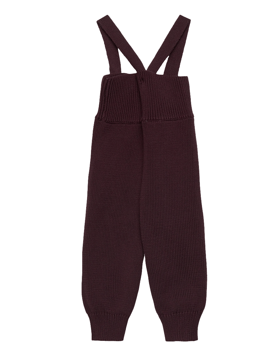 Petit Piao - ppDag High Strap Pants Knit - coffee bean - 1