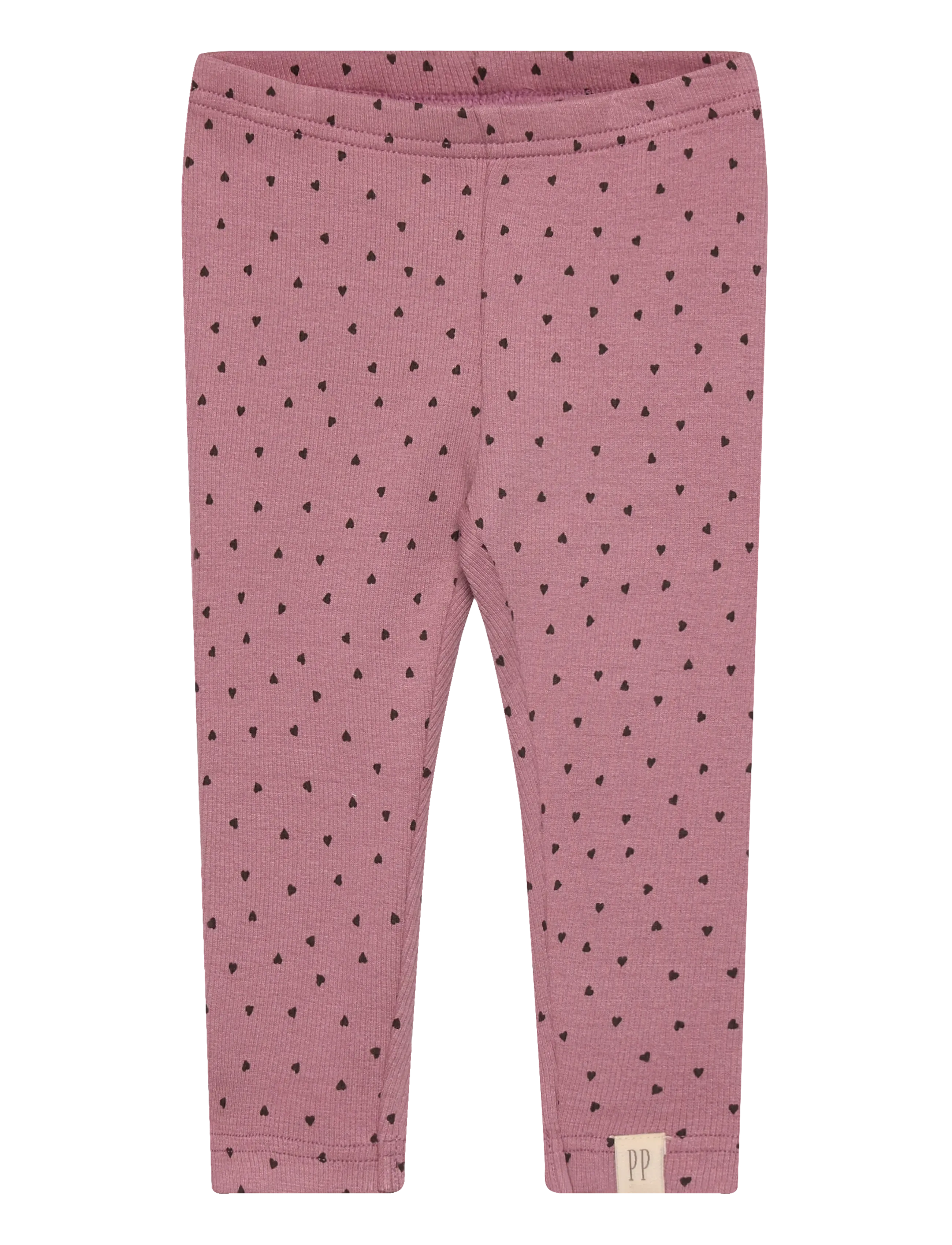 Petit Piao Legging Modal Heart - 4 for 3 - NOSTALGIC ROSE/COFFEE BEAN / pink/rose