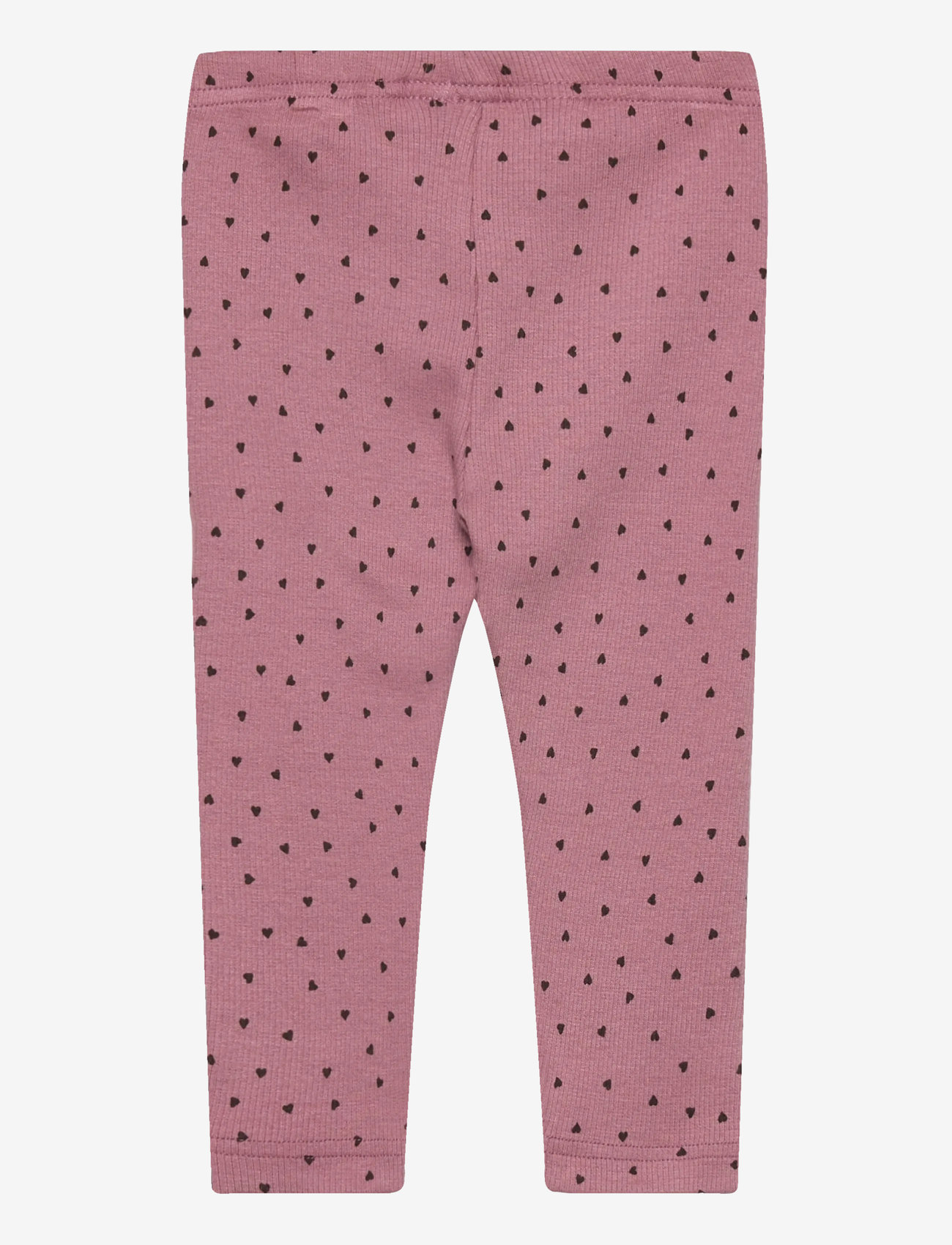 Petit Piao - Legging Modal Heart - leggings - nostalgic rose/coffee bean - 1