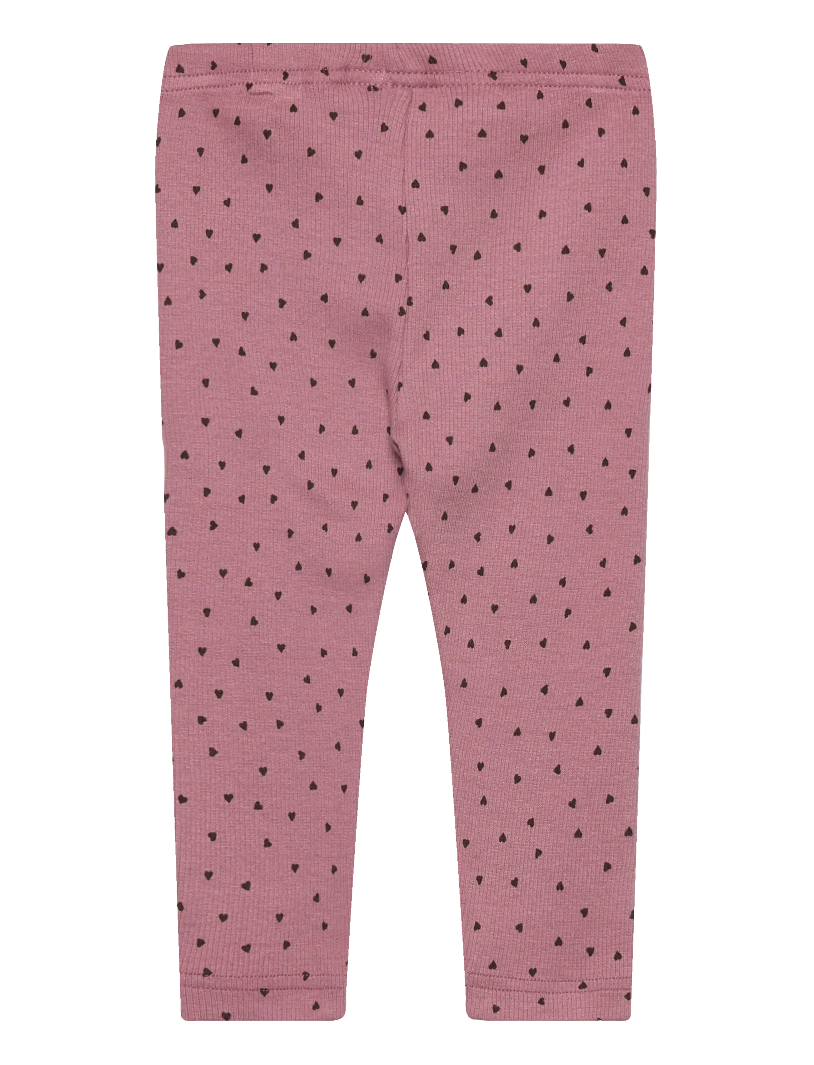 Petit Piao - Legging Modal Heart - leggings - nostalgic rose/coffee bean - 1