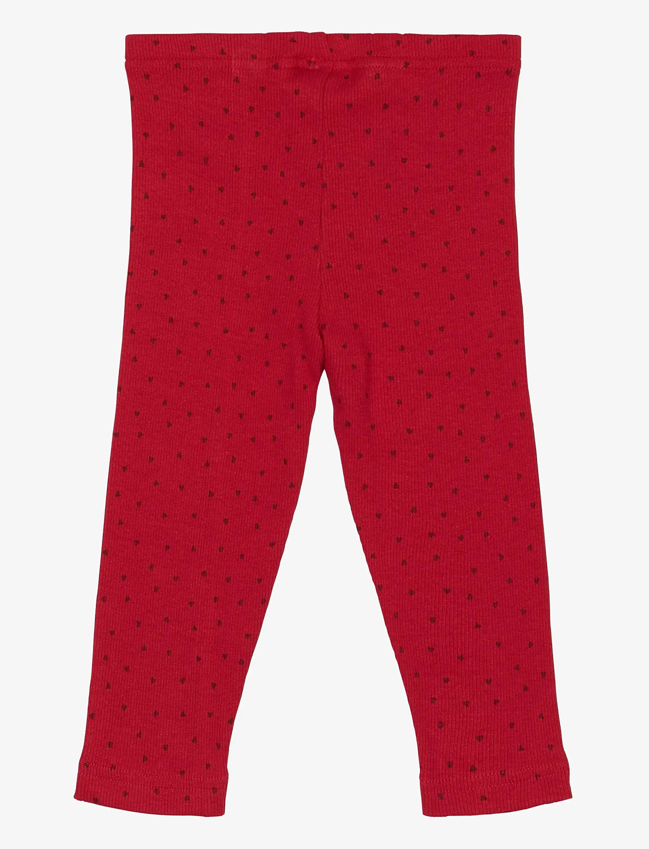 Petit Piao - Legging Modal Heart - leggings - jet red/biking red - 1