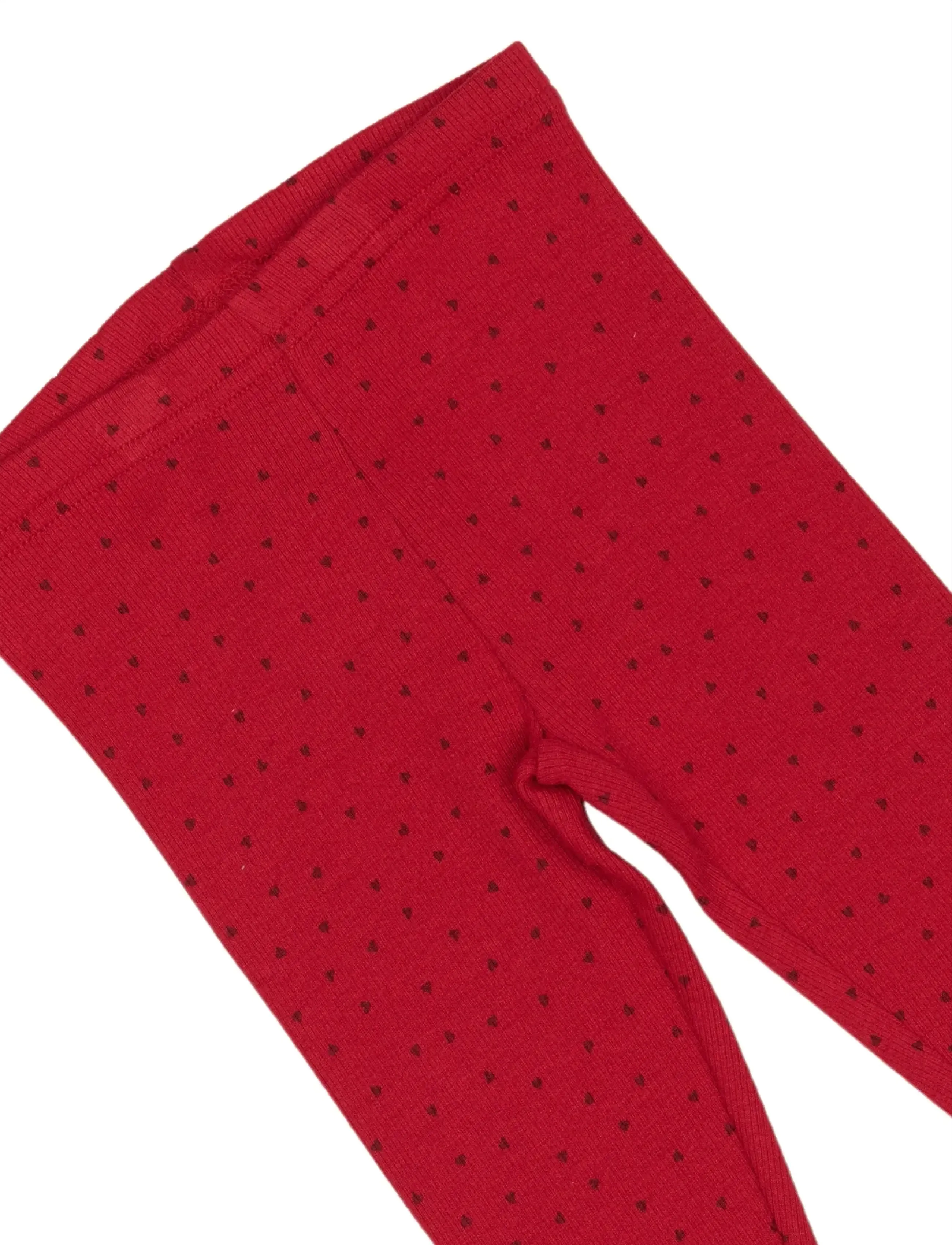 Petit Piao - Legging Modal Heart - jet red/biking red - 2