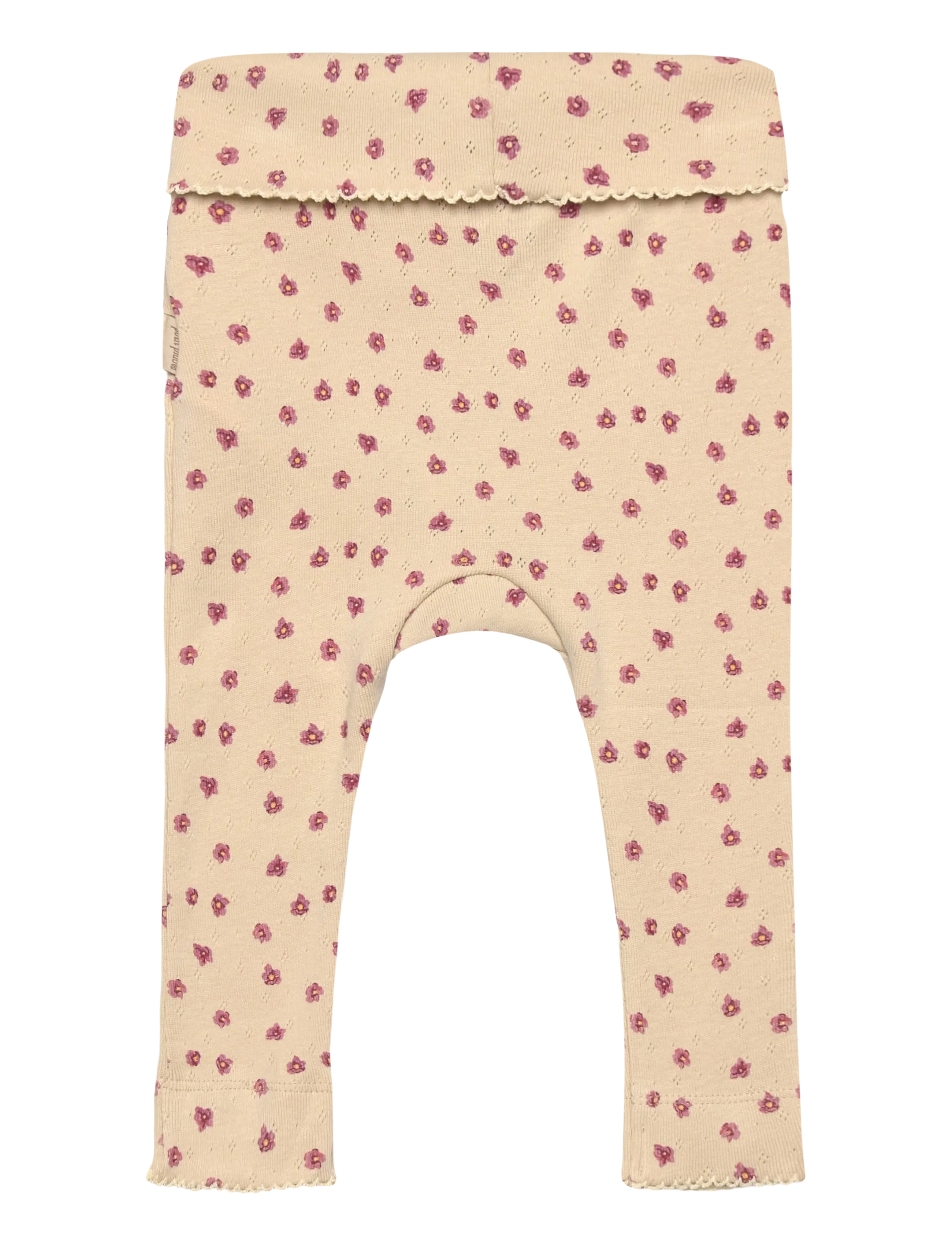 Petit Piao - PPDia fold leggings pointel NB - retuusid - autumn anemone aop - 1