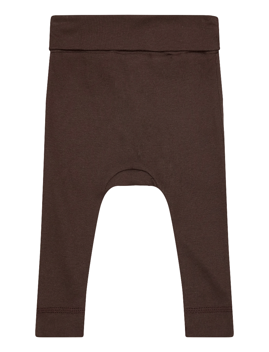 Petit Piao - PPDi fold leggings NB - leggings - coffee bean - 1