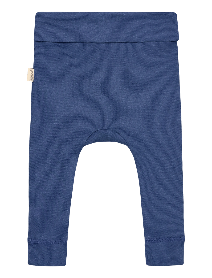 Petit Piao - PPDi fold leggings NB - leggings - true blue - 0