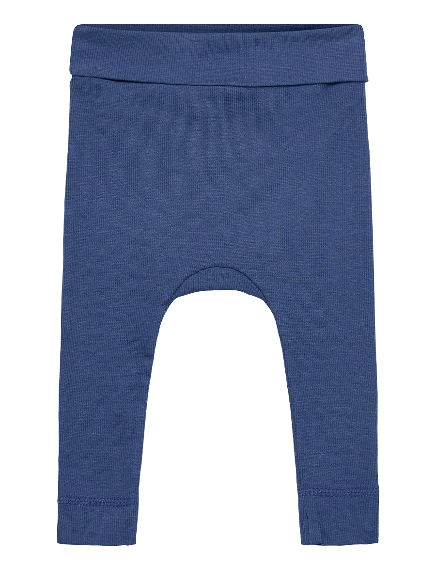 Petit Piao - PPDi fold leggings NB - leggings - true blue - 1