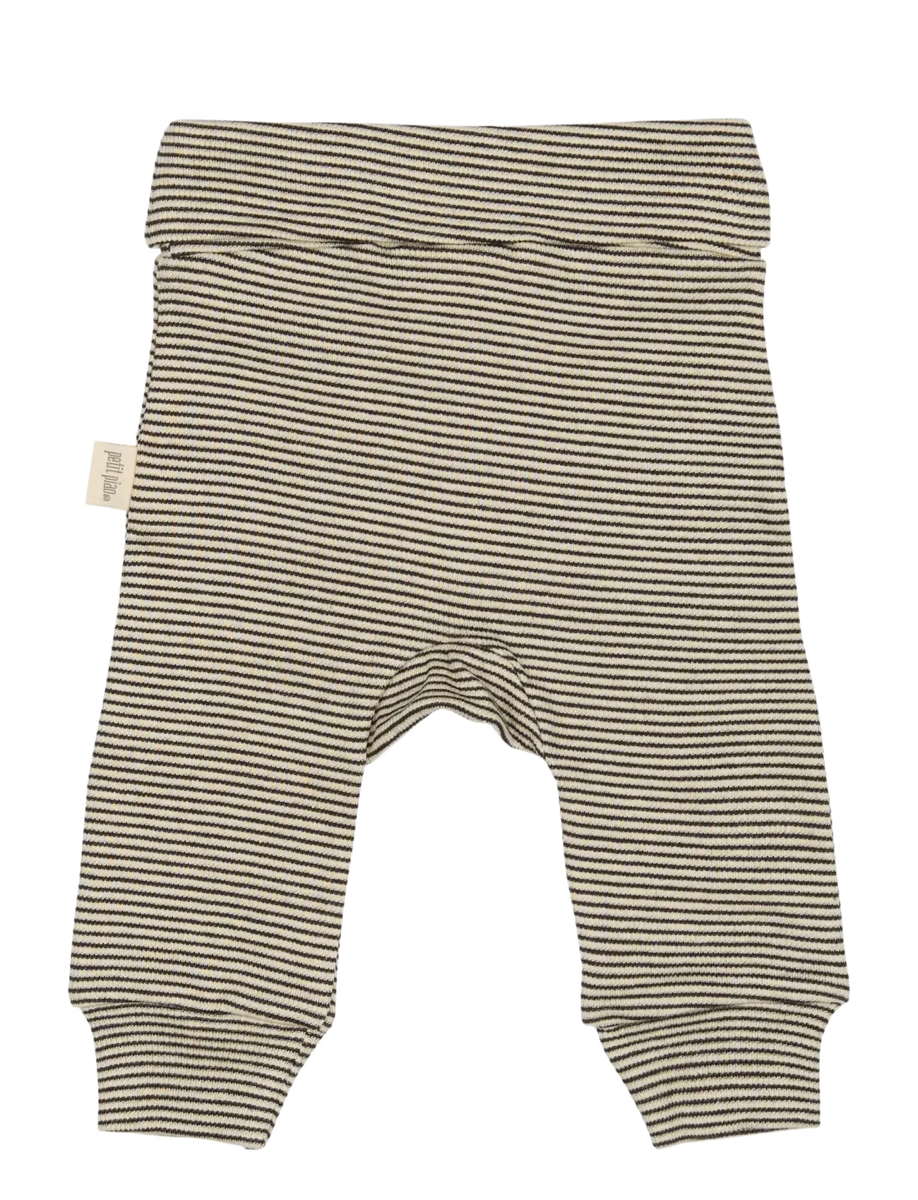 Petit Piao PPDian fold leggings stripe NB NOOS - Nach Größe einkaufen - COFFEE BEAN/DARK OFF WHITE / brown