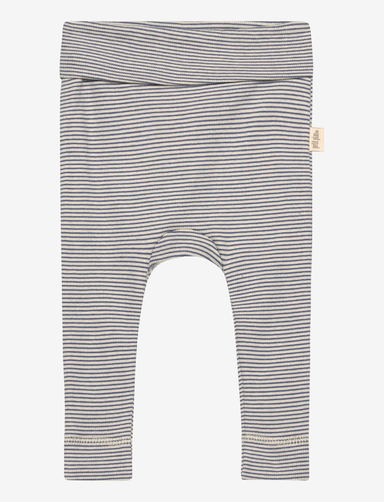 Petit Piao - PPDian fold leggings stripe NOOS - leggings - true navy/dark off white - 0