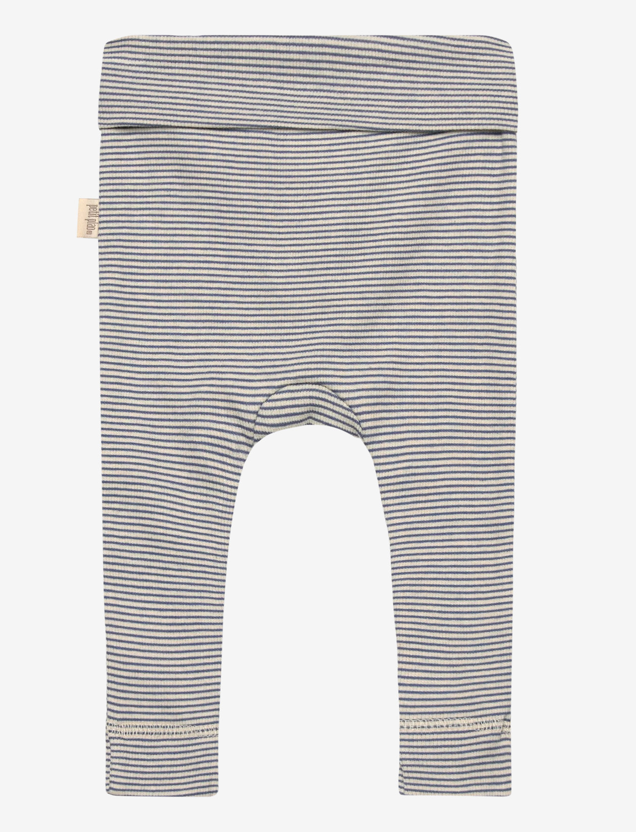 Petit Piao - PPDian fold leggings stripe NOOS - leggings - true navy/dark off white - 1