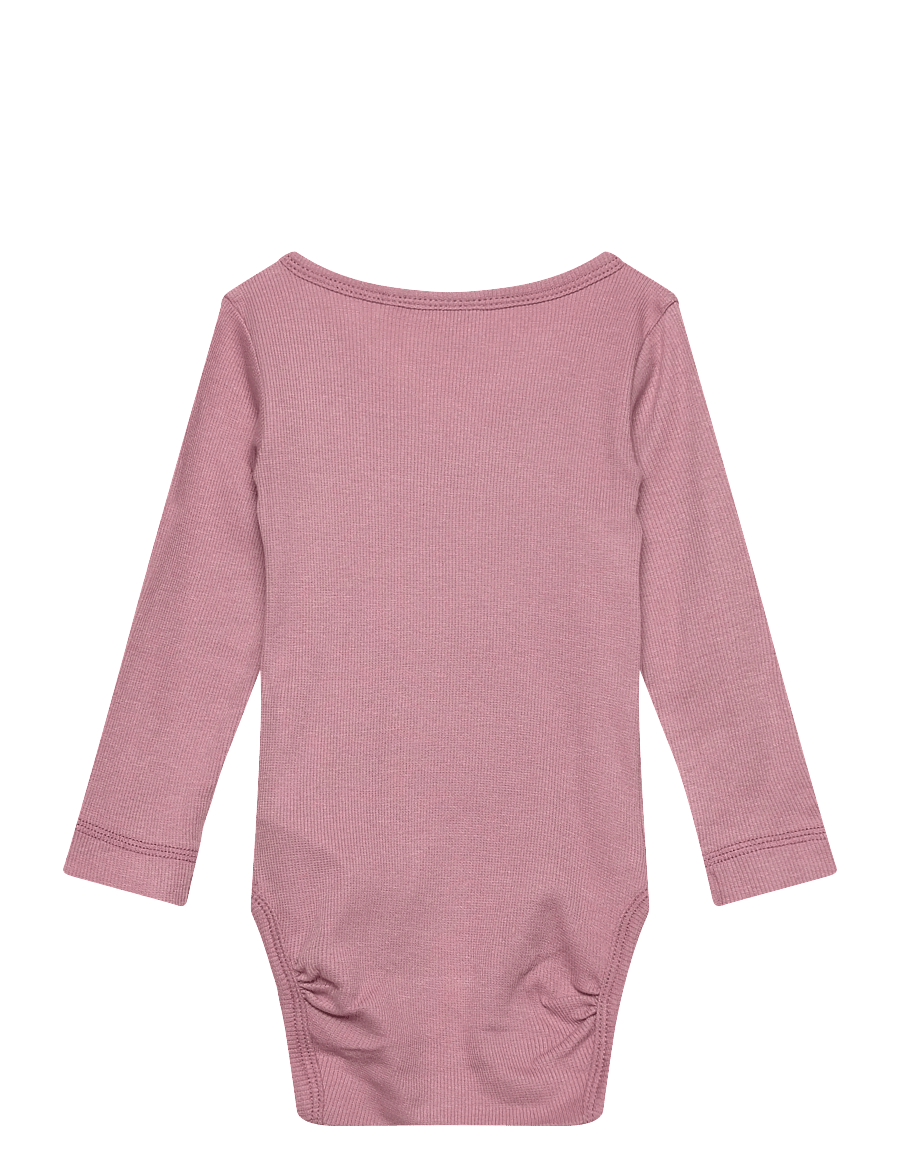 Petit Piao - PPDi Body L/S fold over NB - einkaufen nach alter von - nostalgic rose - 1