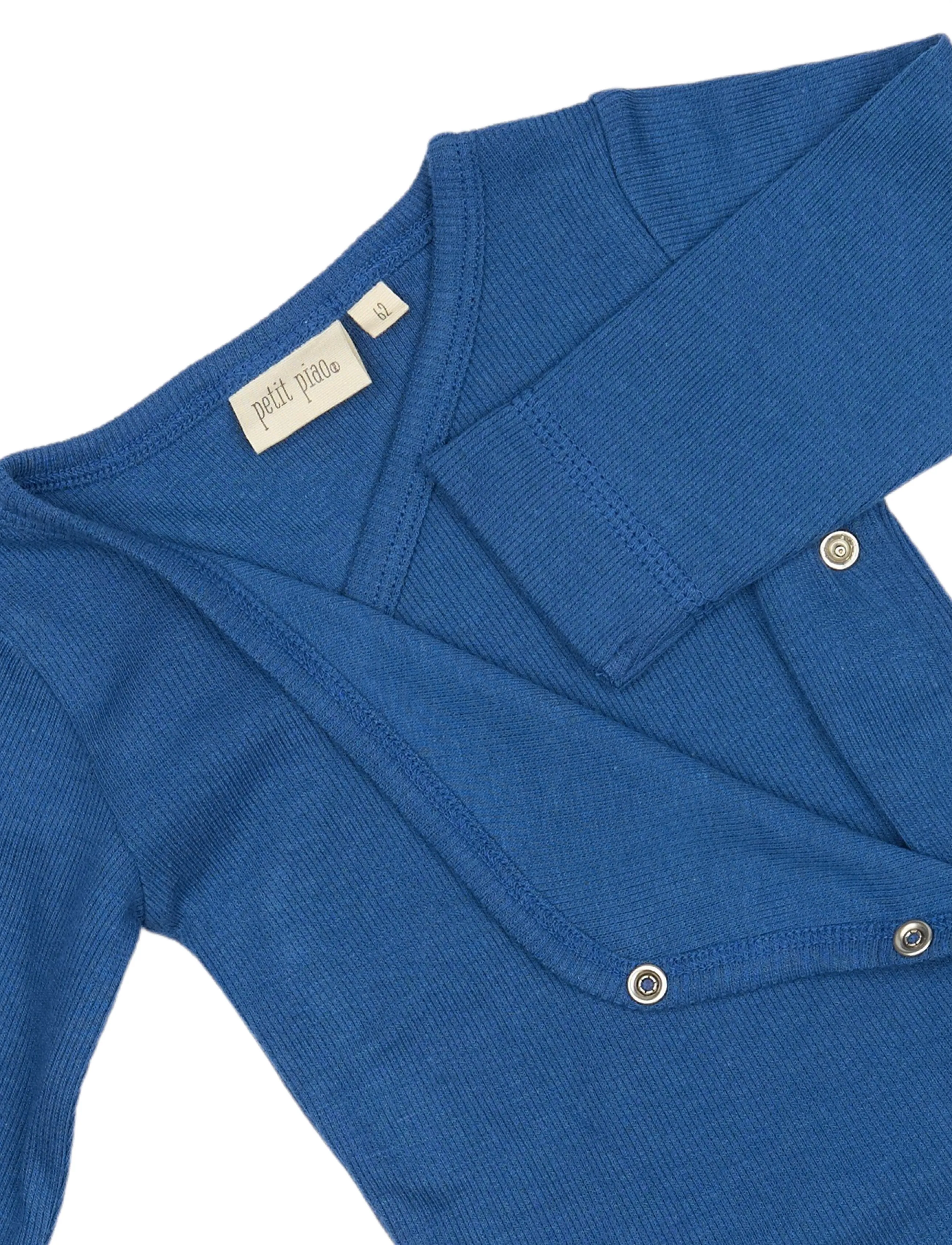 Petit Piao - PPDi Body L/S fold over NOOS - true blue - 2
