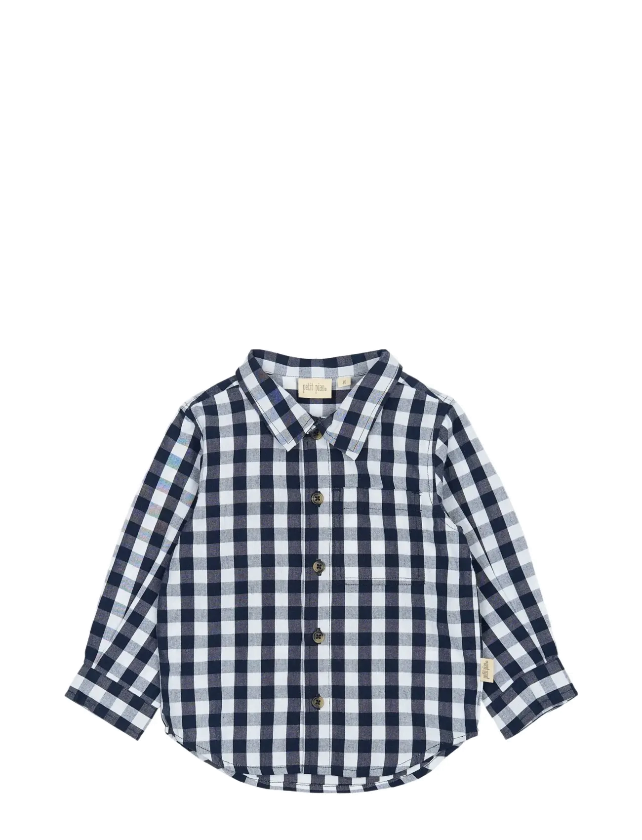 PETIT PIAO Ppdaven Shirt L/S Blau - 116 - Kinder