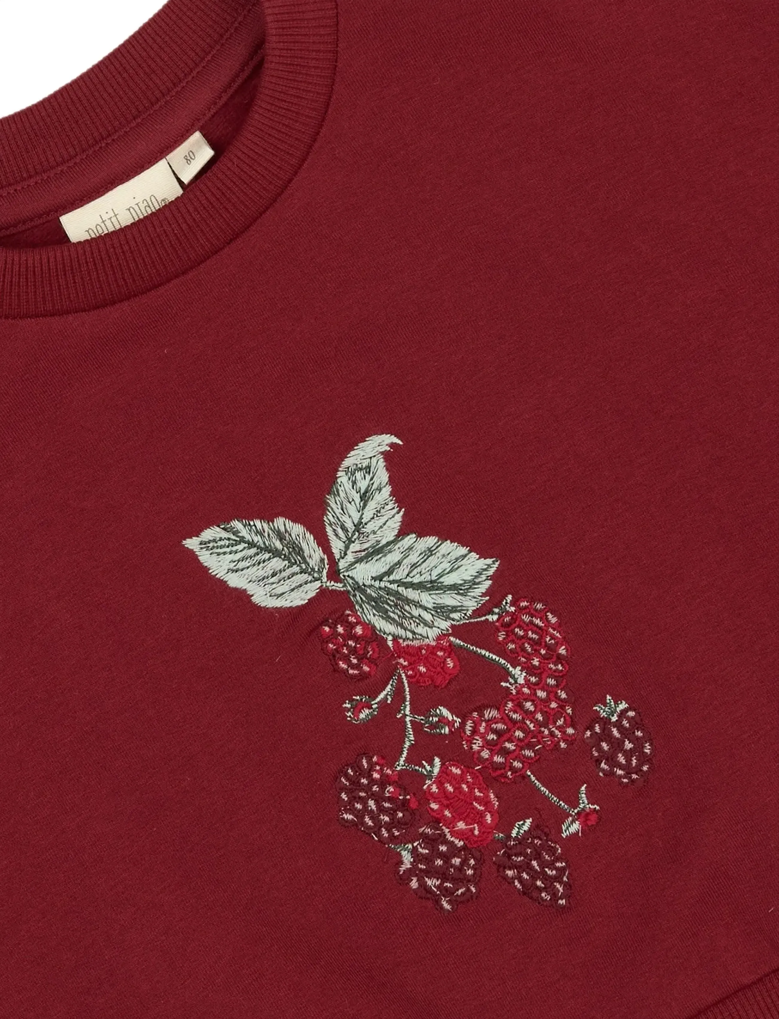 Petit Piao - ppDina Sweat shirt - biking red - 2