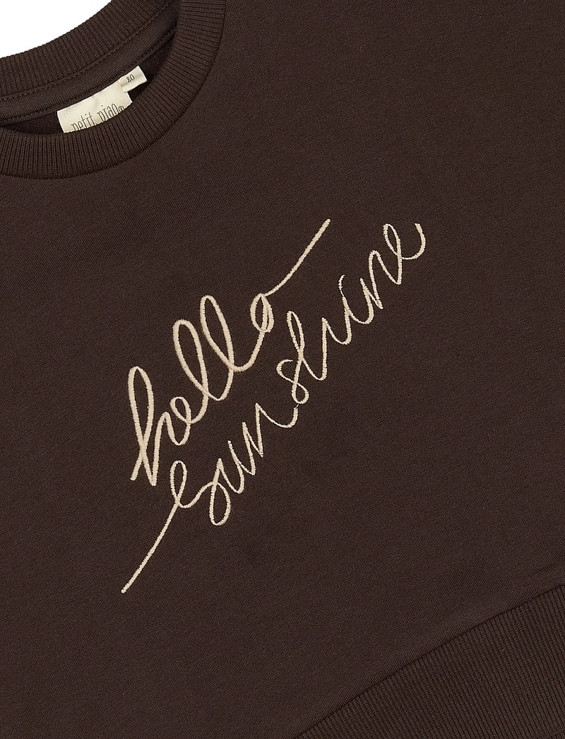 Petit Piao - ppDina Sweat shirt - sweatshirts - coffee bean - 2