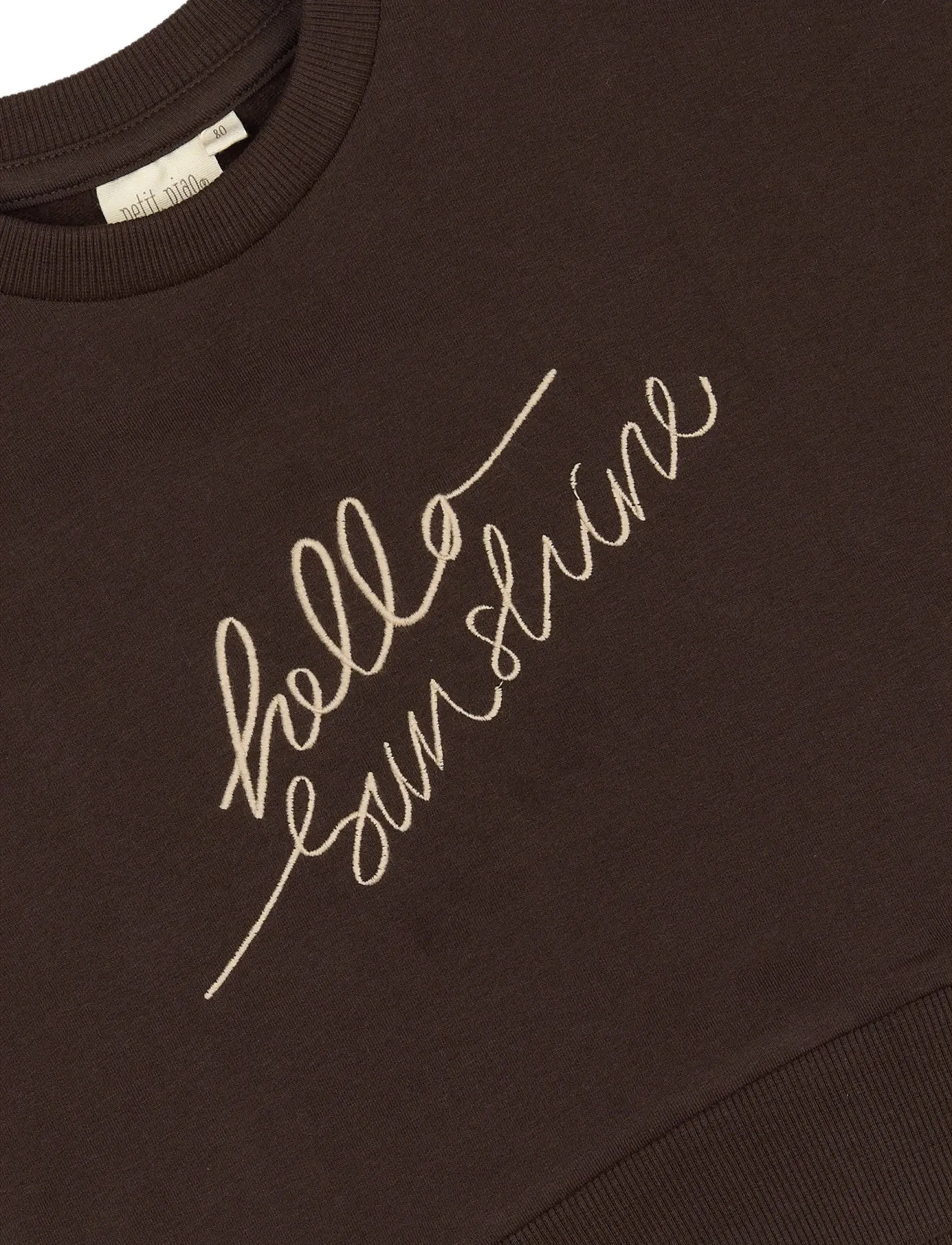 Petit Piao - ppDina Sweat shirt - coffee bean - 2