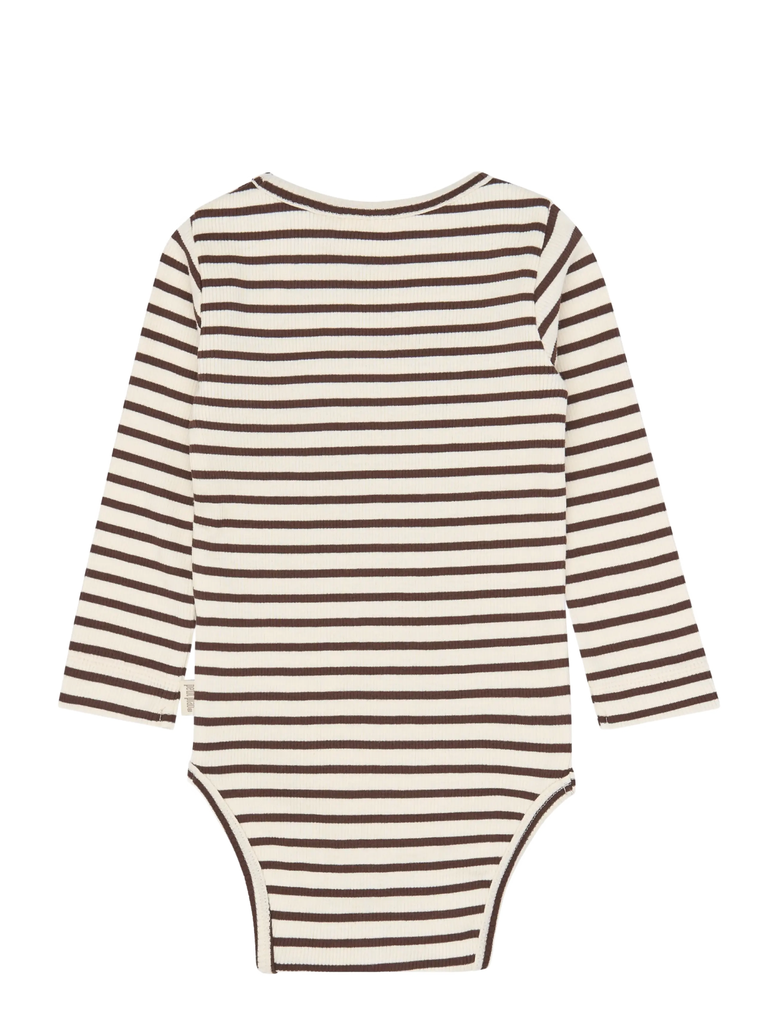Petit Piao - PPSky L_S Body - langärmelige bodys - chestnut striped - 1