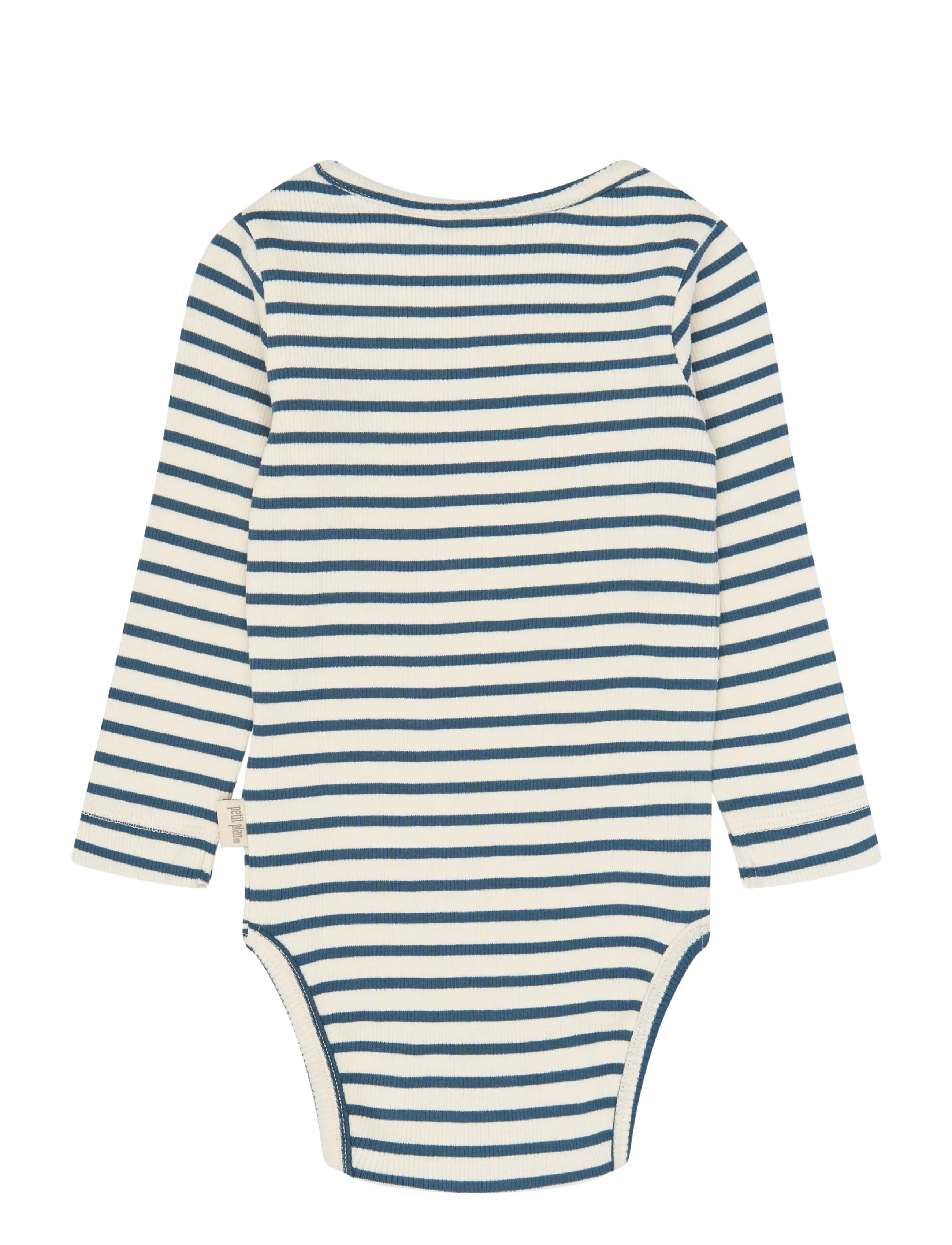 Petit Piao - PPSky L_S Body - langärmelige bodys - key largo striped - 1