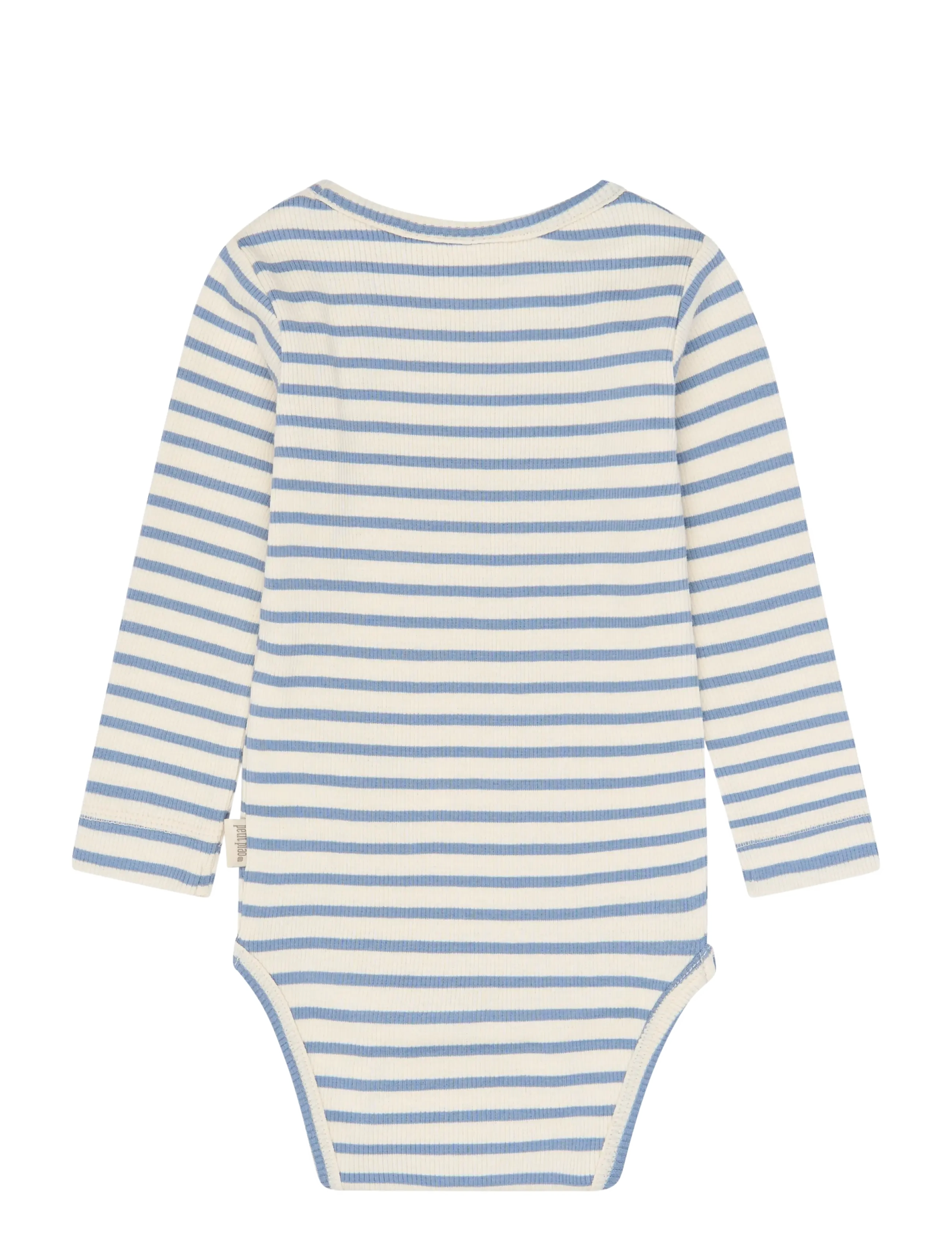 Petit Piao - PPSky L_S Body - långärmade bodies - stonewash striped - 2