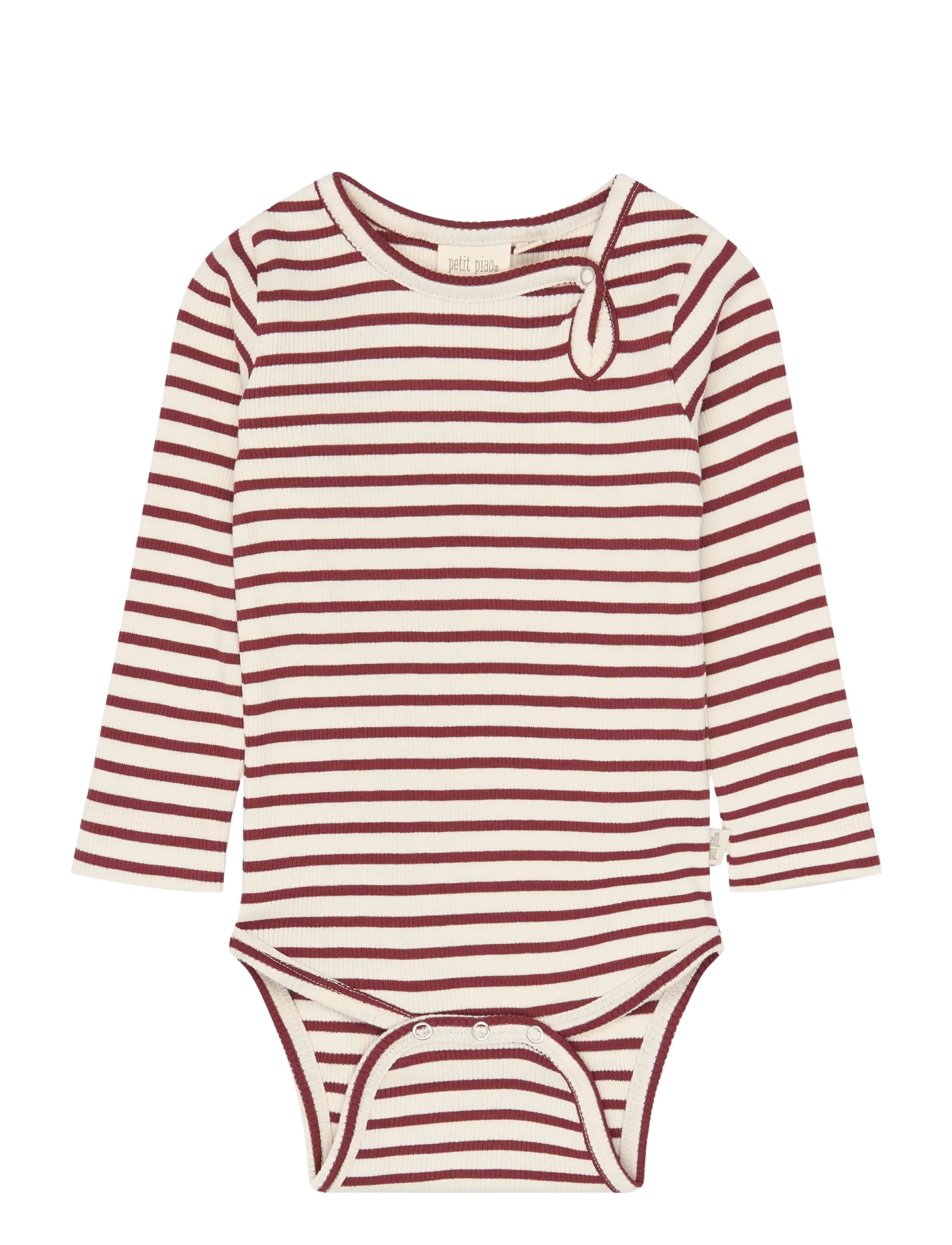 Petit Piao PPSky L_S Body - Nach Größe einkaufen - SYRAH STRIPED / burgundy