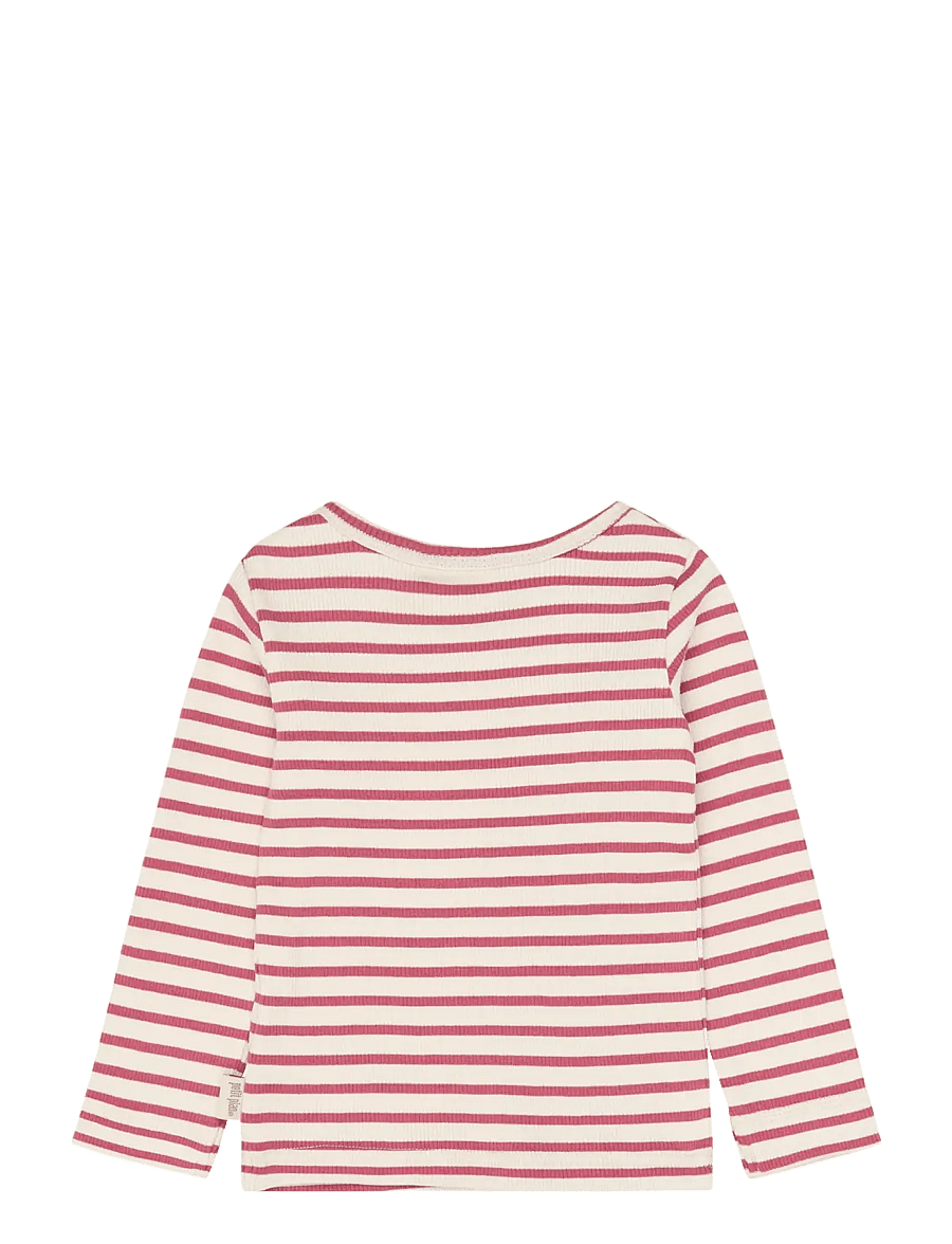 Petit Piao - PPSky L_S Tee - langärmelig - mauvewood striped - 2