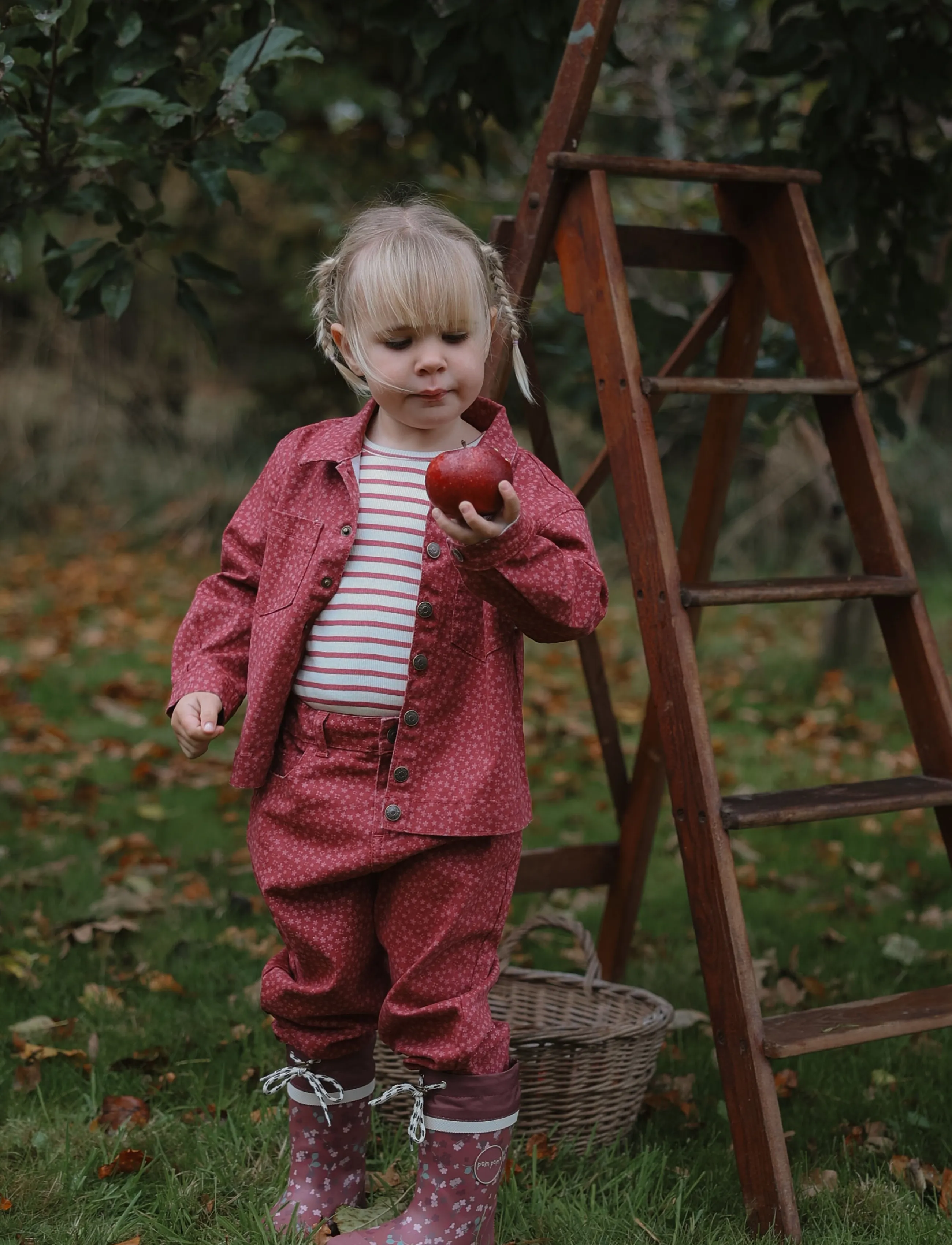 Petit Piao PPSky L_S Tee - Oberteile & T-Shirts - MAUVEWOOD STRIPED / pink/rose