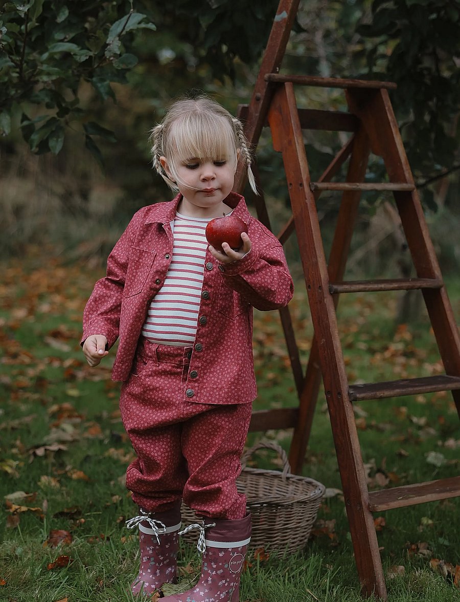 Petit Piao - PPSky L_S Tee - langärmelig - mauvewood striped - 0