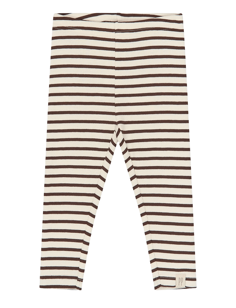 Petit Piao - PPSky Leggings - retuusid - chestnut striped - 0