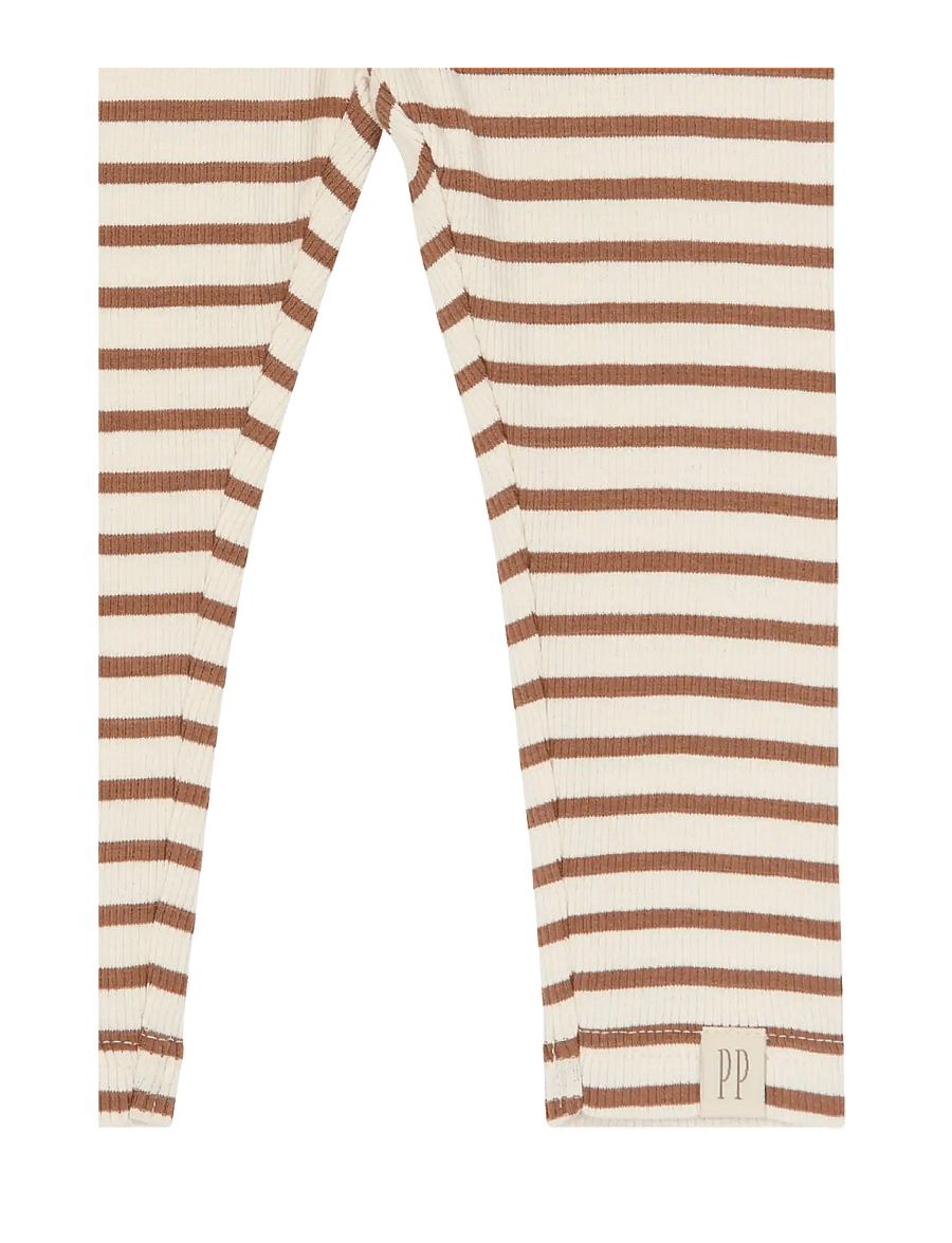 Petit Piao - PPSky Leggings - retuusid - rawhide striped - 0