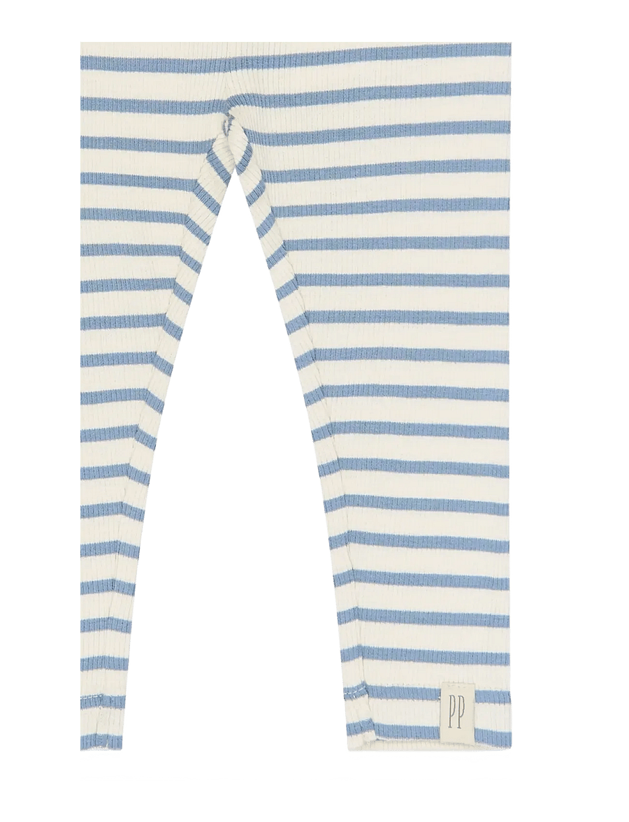 Petit Piao - PPSky Leggings - leggings - stonewash striped - 0