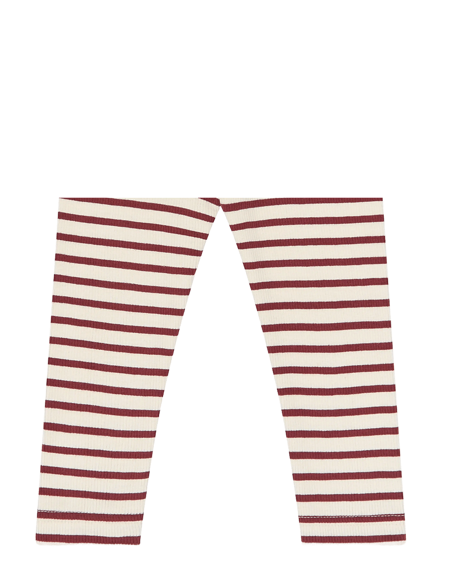 Petit Piao - PPSky Leggings - leggings - syrah striped - 0