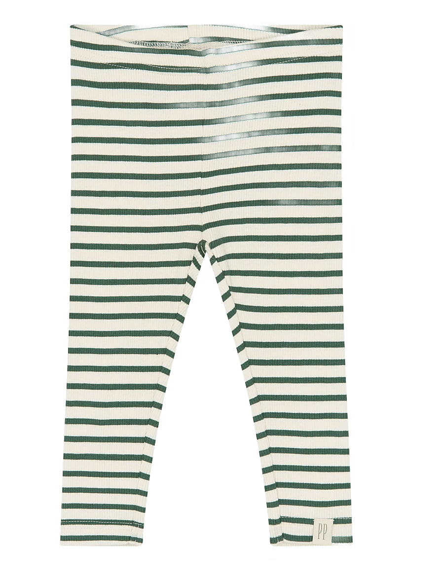 Petit Piao - PPSky Leggings - retuusid - trekking green striped - 0