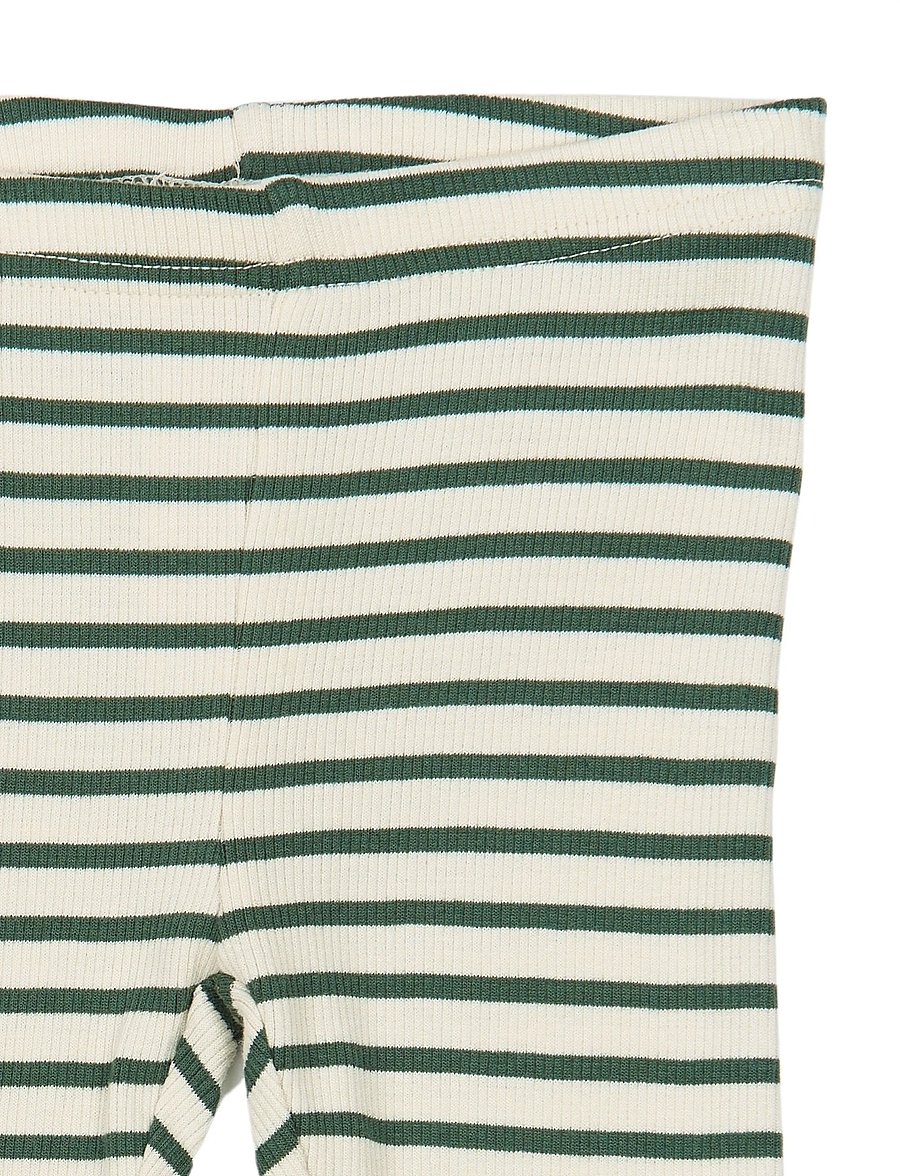 Petit Piao - PPSky Leggings - retuusid - trekking green striped - 2