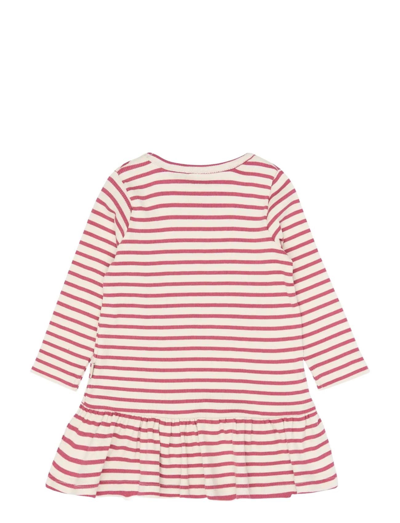 Petit Piao - PPSky L_S Dress - mauvewood striped - 1
