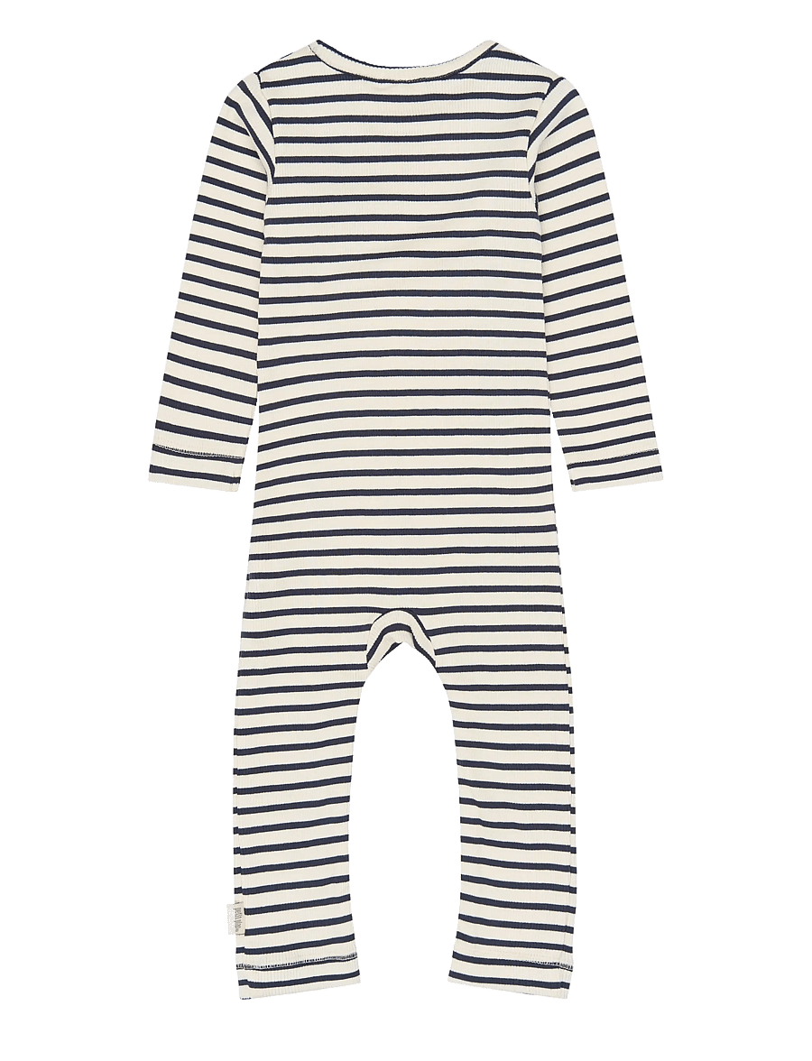 Petit Piao - PPSky L_S Jumpsuit - kombinesoonid - navy blazer striped - 1