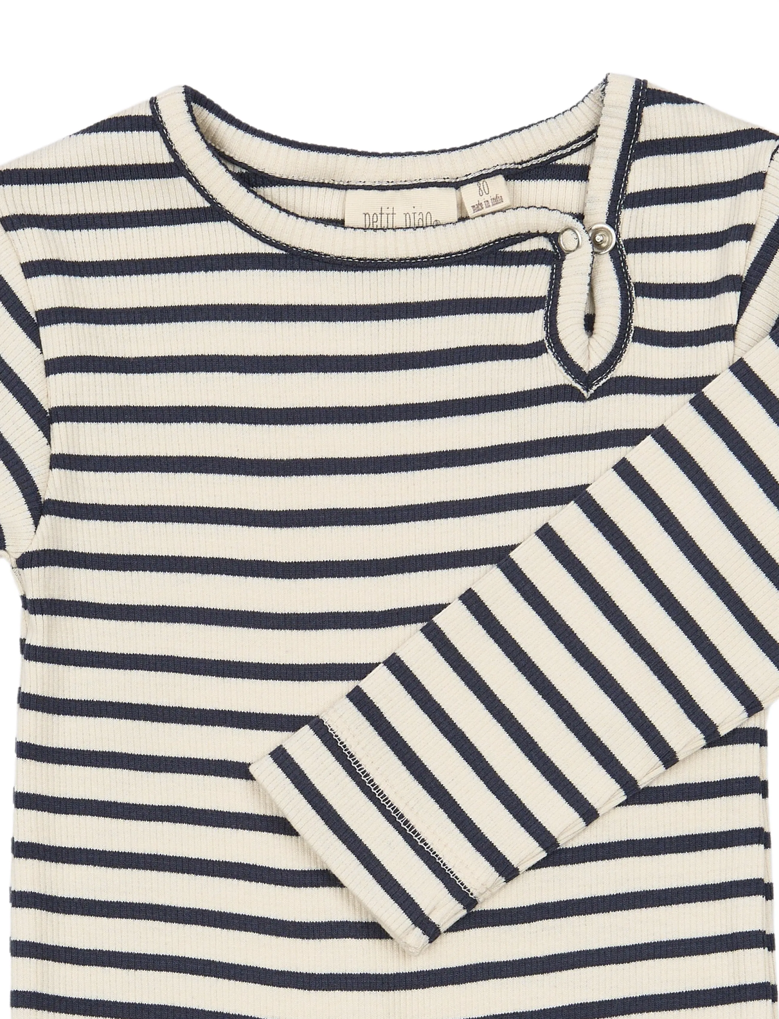 Petit Piao - PPSky L_S Jumpsuit - kombinesoonid - navy blazer striped - 2