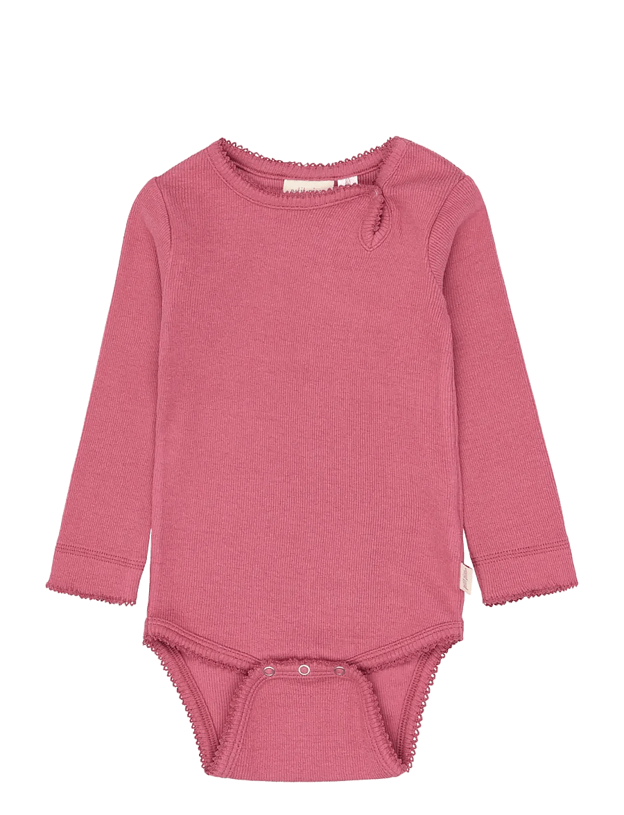 Petit Piao - PPSea L_S Body - långärmade bodies - mauvewood - 0