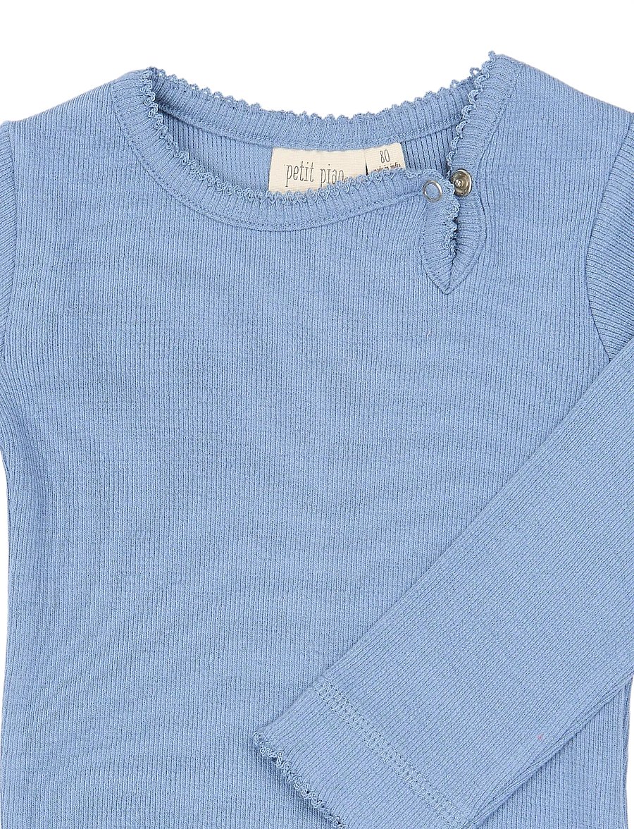 Petit Piao - PPSea L_S Body - pikkade varrukatega bodid - stonewash - 2