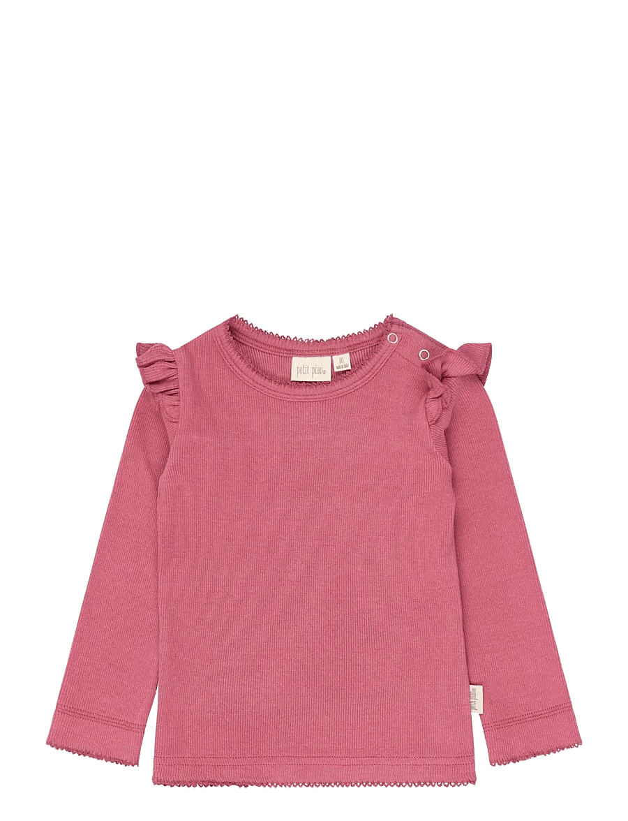 Petit Piao - PPSea L_S Tee - langärmelig - mauvewood - 0