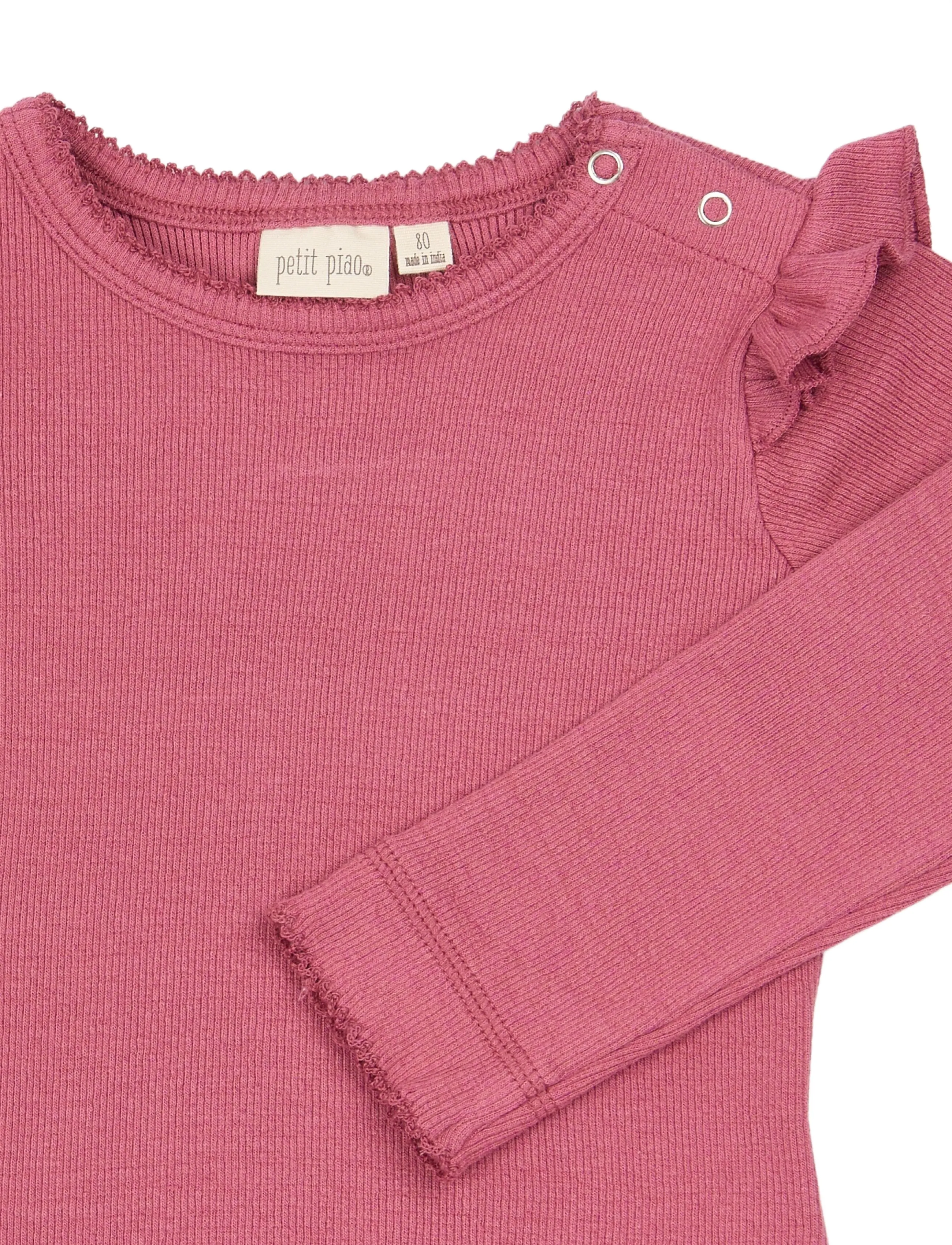 Petit Piao - PPSea L_S Tee - langärmelig - mauvewood - 2