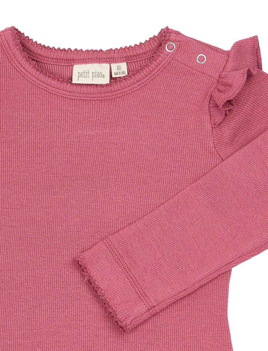 Petit Piao - PPSea L_S Tee - langärmelig - mauvewood - 2