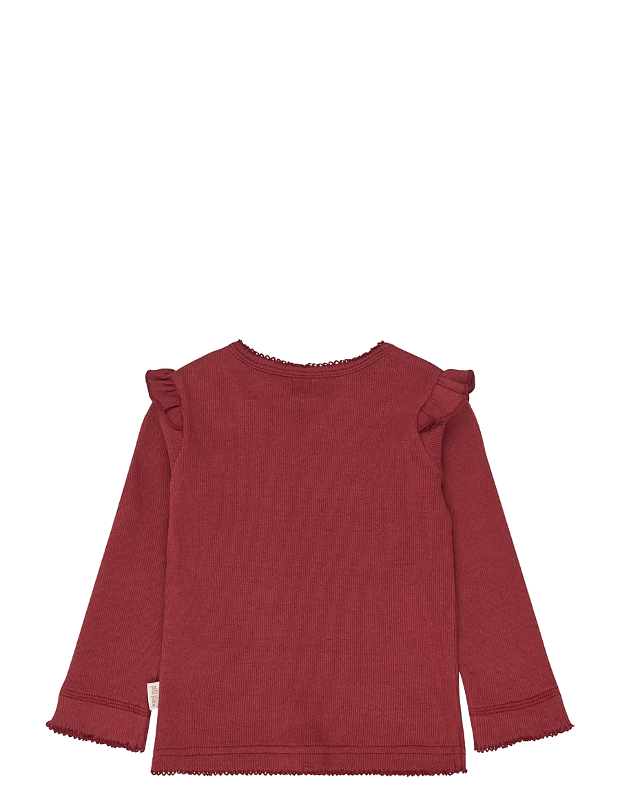 Petit Piao - PPSea L_S Tee - långärmade t-shirts - syrah - 1