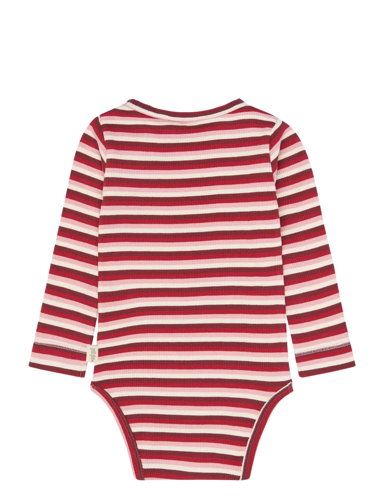 Petit Piao - PPSong L_S Body - langärmelige bodys - haute red multistriped - 1